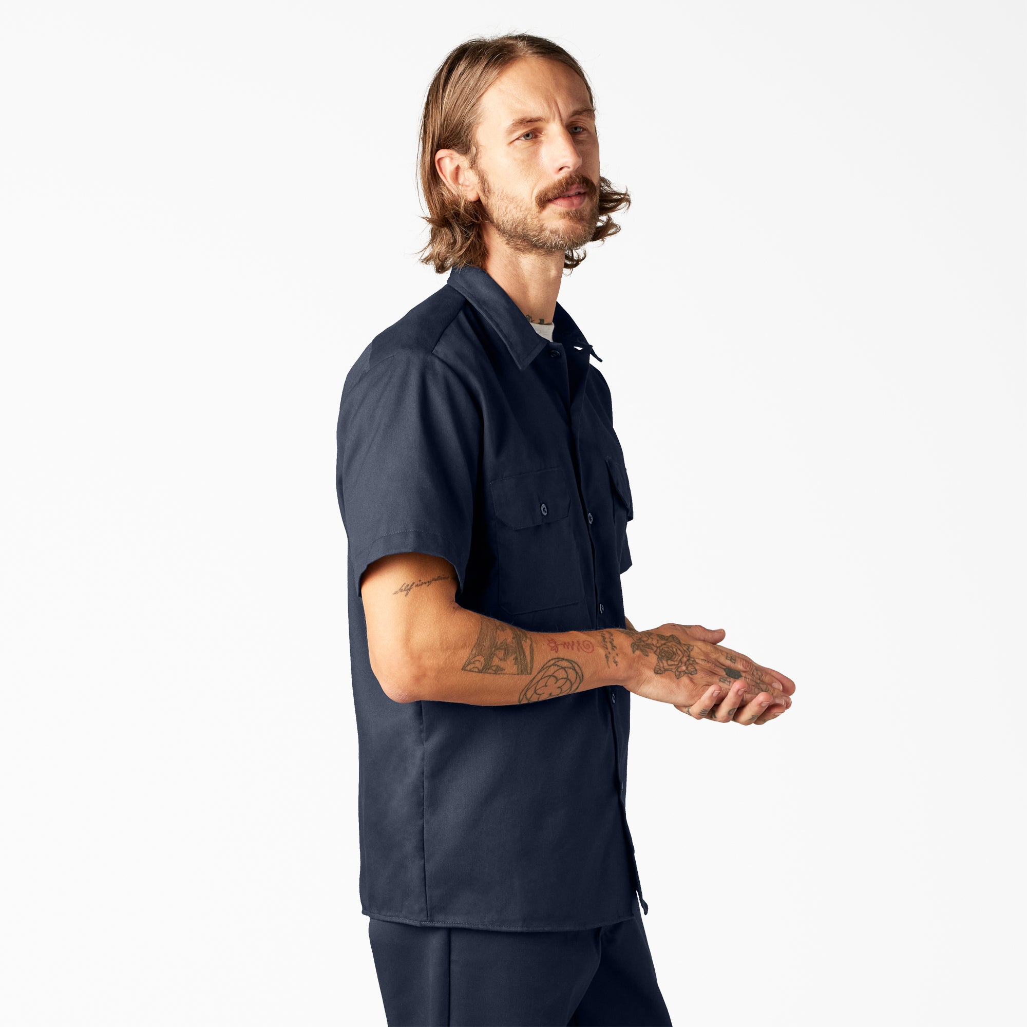 FLEX Slim Fit Short Sleeve Work Shirt - 图片 4