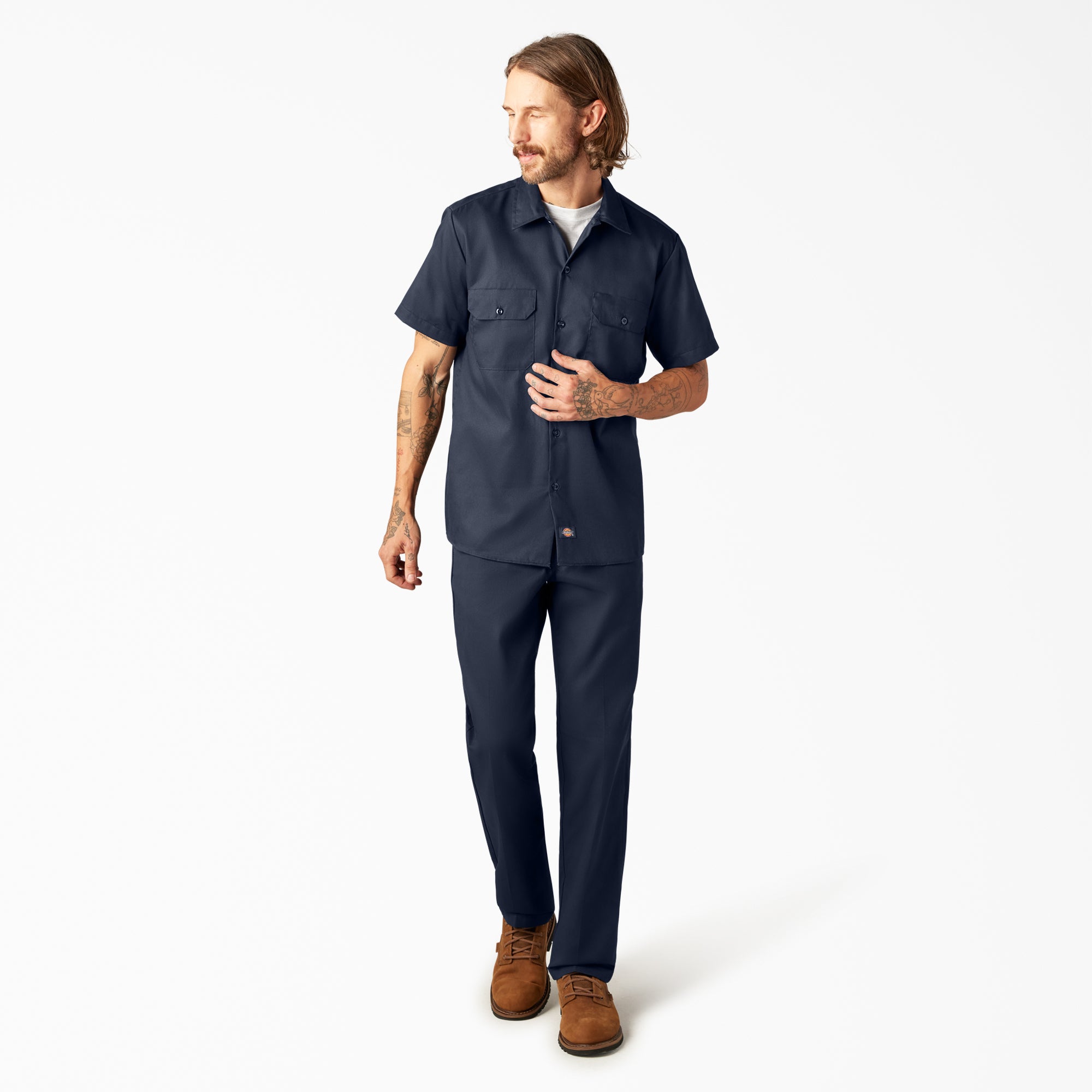 FLEX Slim Fit Short Sleeve Work Shirt - 图片 5