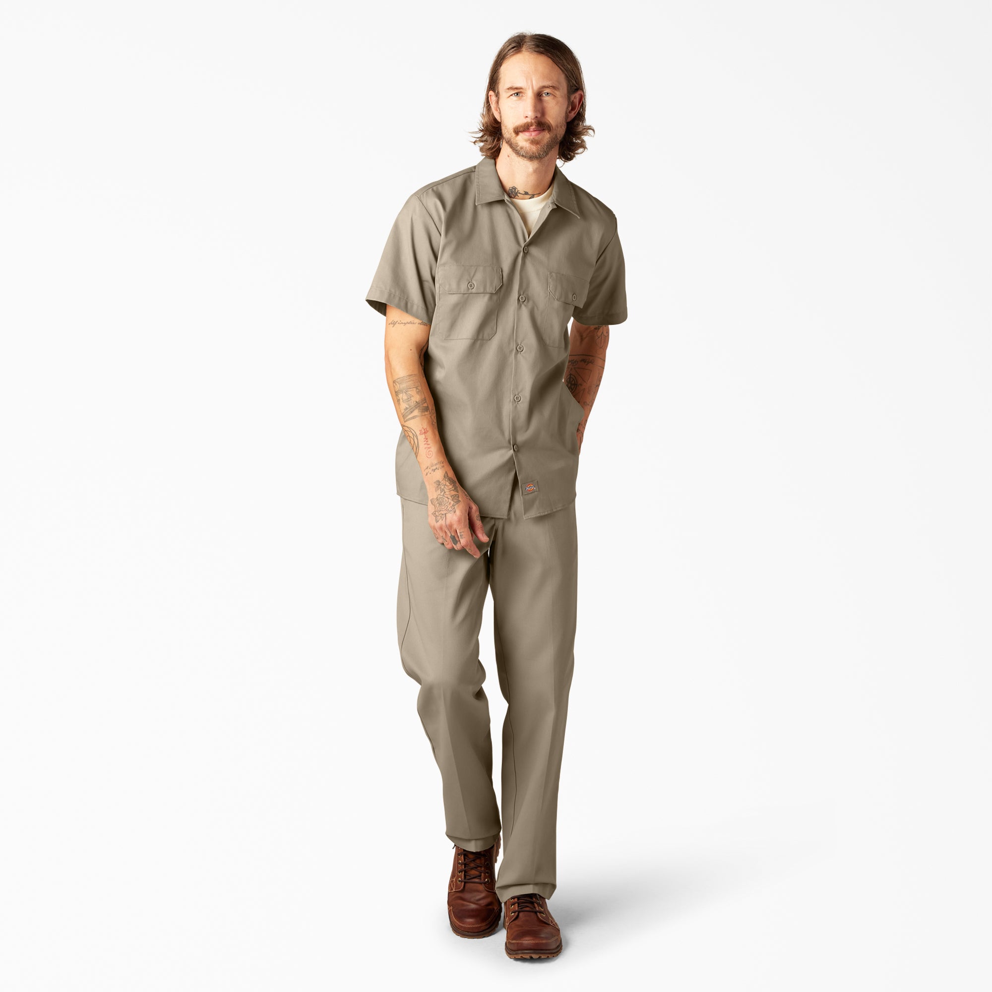 FLEX Slim Fit Short Sleeve Work Shirt - 图片 5