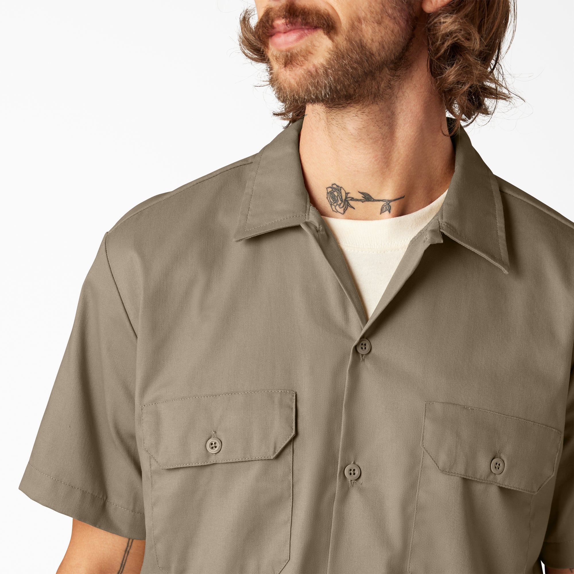 FLEX Slim Fit Short Sleeve Work Shirt - 图片 7
