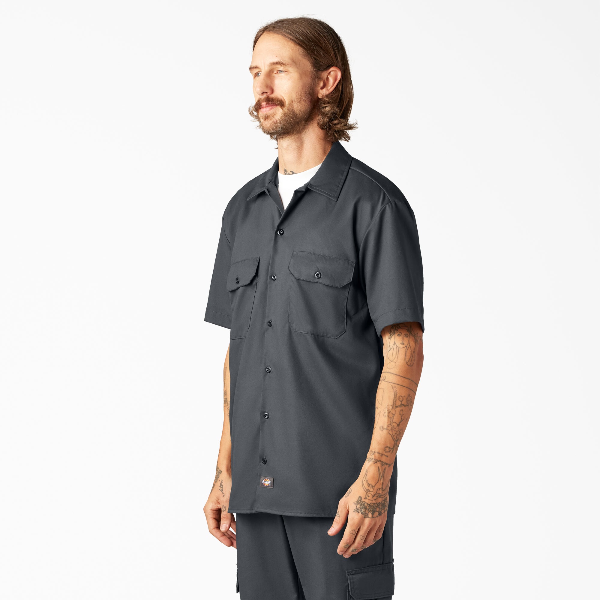FLEX Relaxed Fit Short Sleeve Work Shirt - 图片 3
