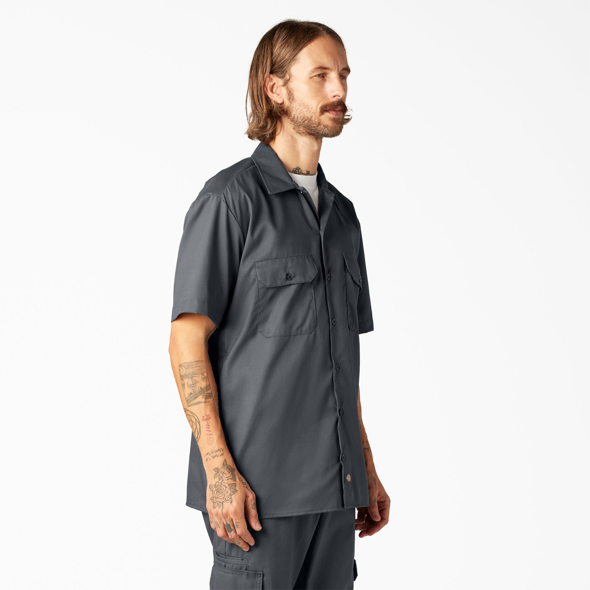 FLEX Relaxed Fit Short Sleeve Work Shirt - 图片 4