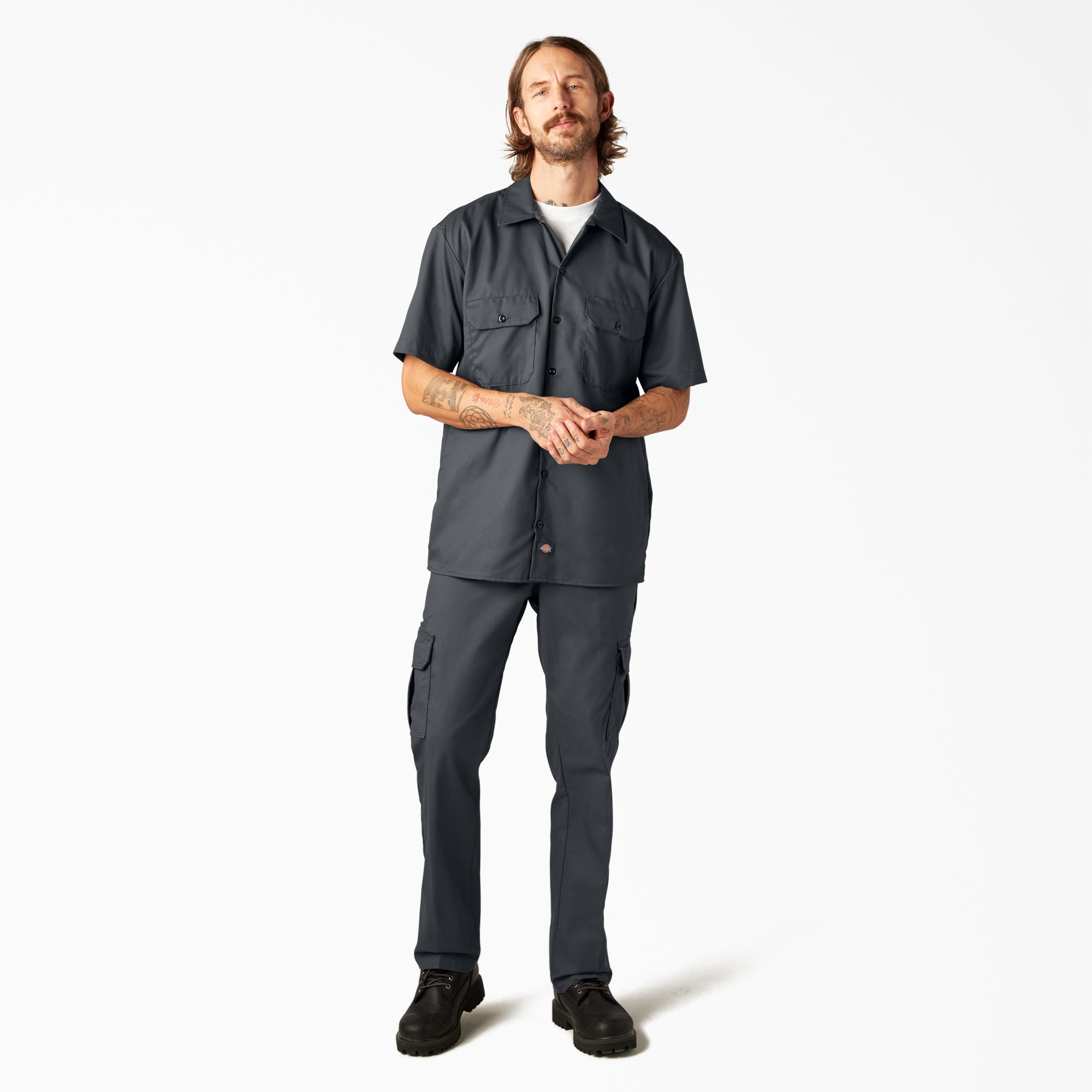 FLEX Relaxed Fit Short Sleeve Work Shirt - 图片 5