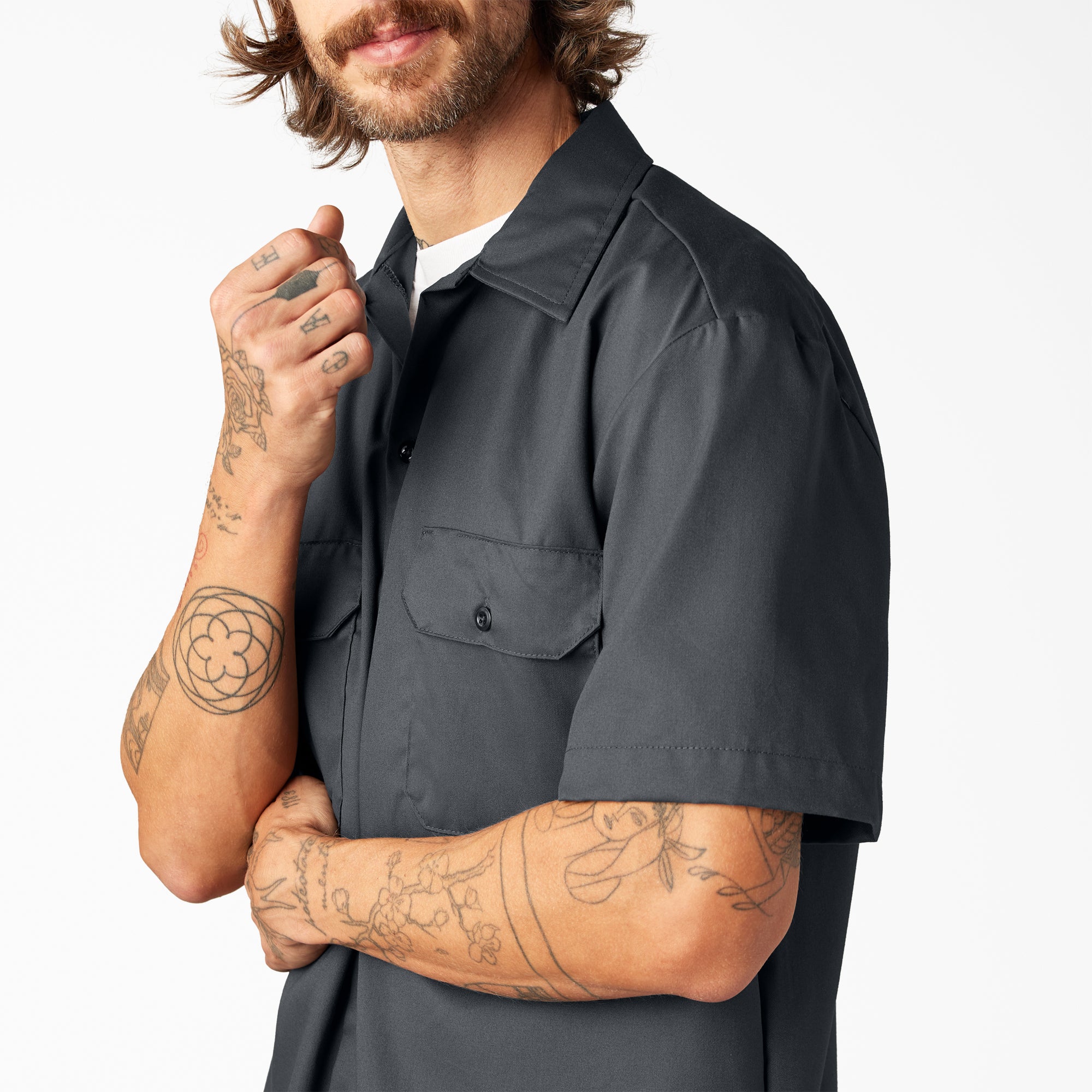 FLEX Relaxed Fit Short Sleeve Work Shirt - 图片 8