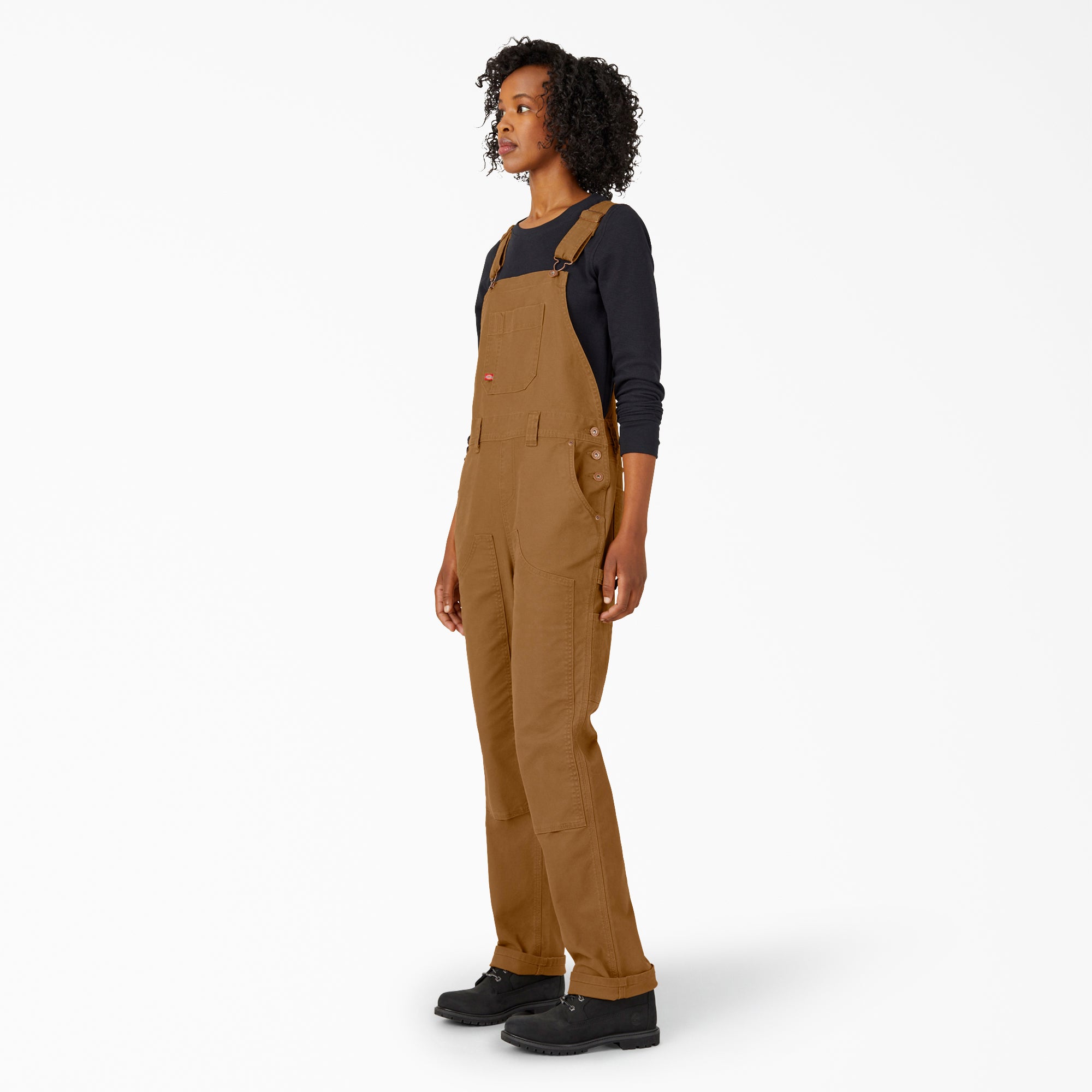 Women's Straight Fit Duck Double Front Bib Overalls - 图片 3