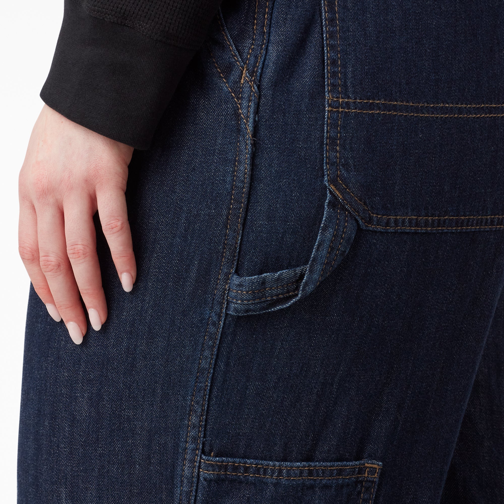 Women's Plus Relaxed Fit Bib Overalls - 图片 7