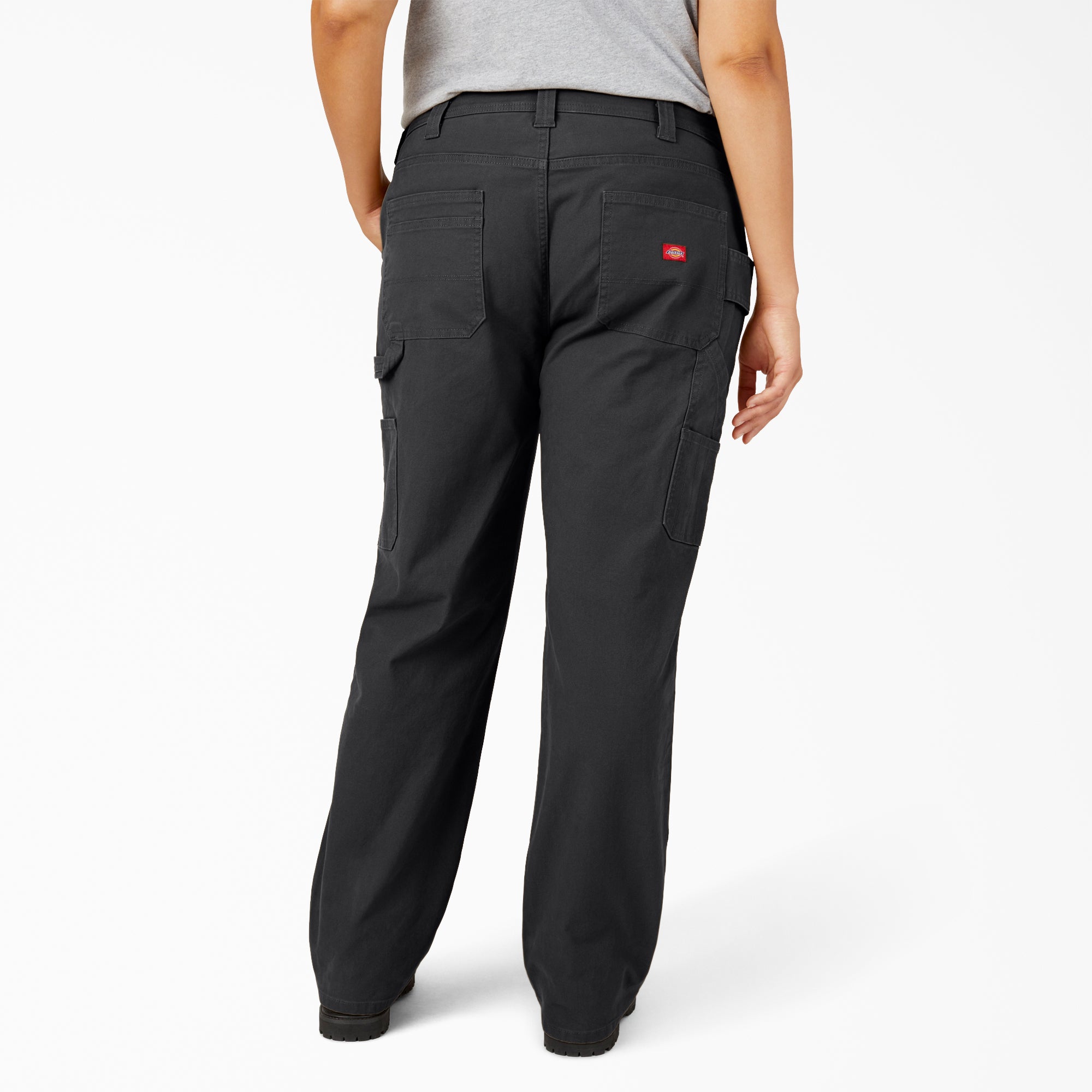 Women's Plus FLEX Relaxed Straight Fit Duck Carpenter Pants - 图片 2