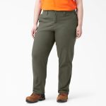 Women's Plus FLEX Relaxed Straight Fit Duck Carpenter Pants