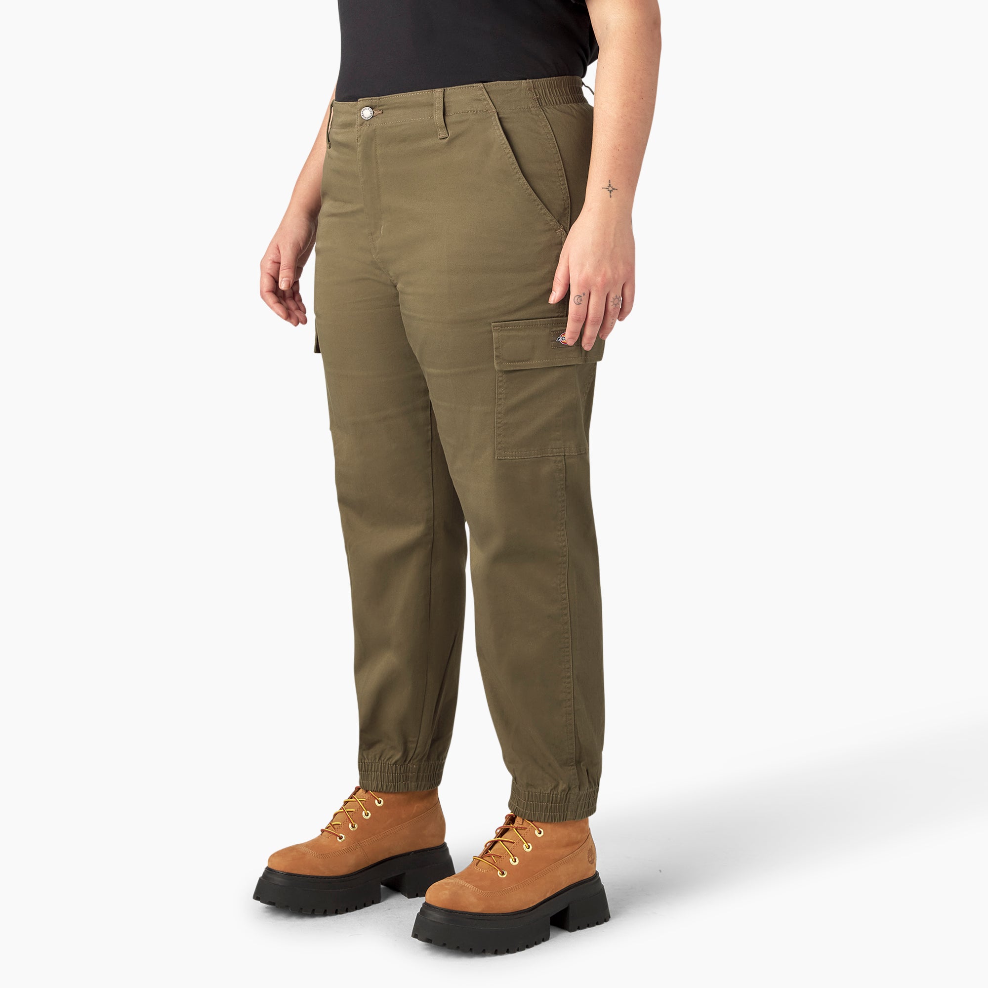 Women's Plus High Rise Fit Cargo Pants - 图片 3