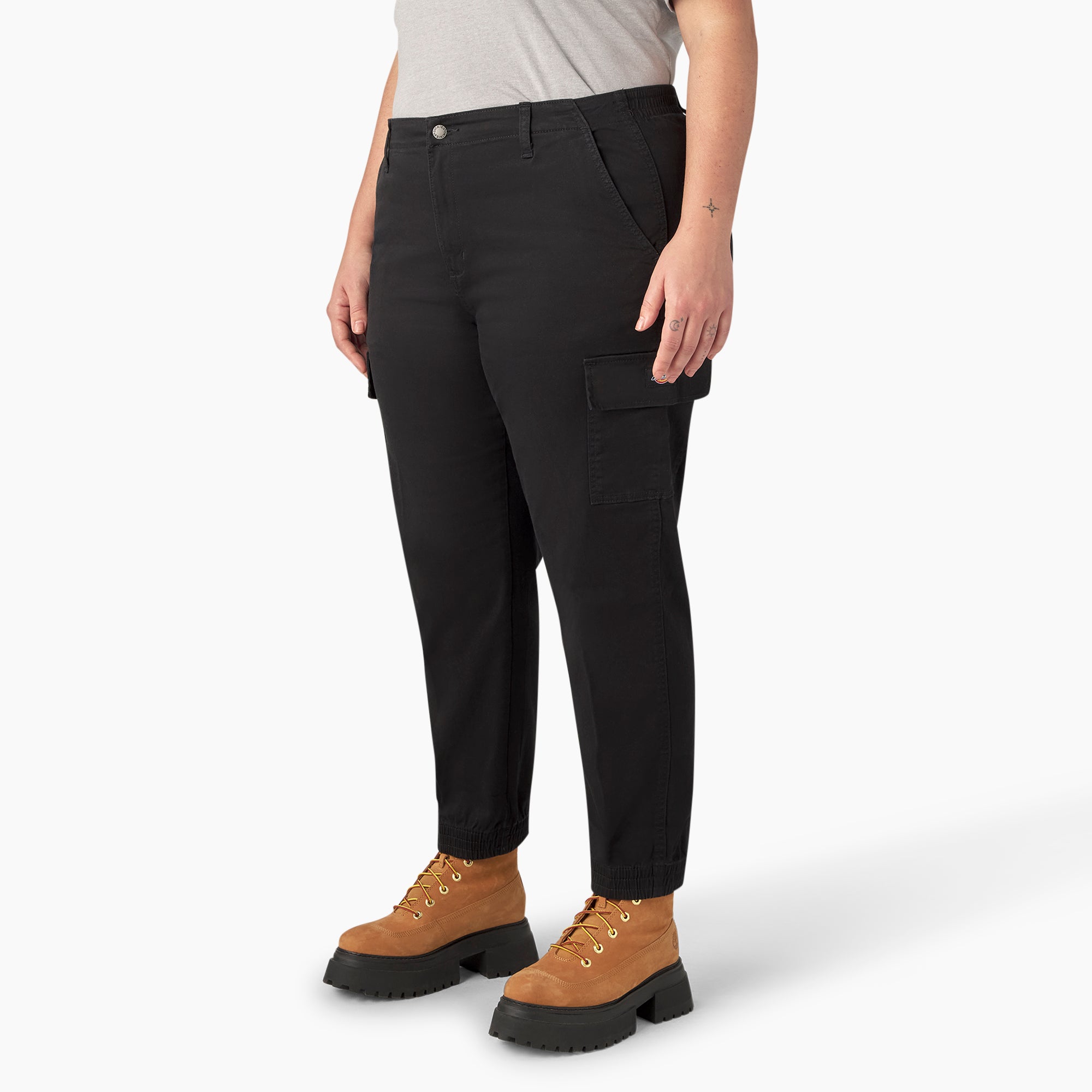 Women's Plus High Rise Fit Cargo Pants - 图片 3