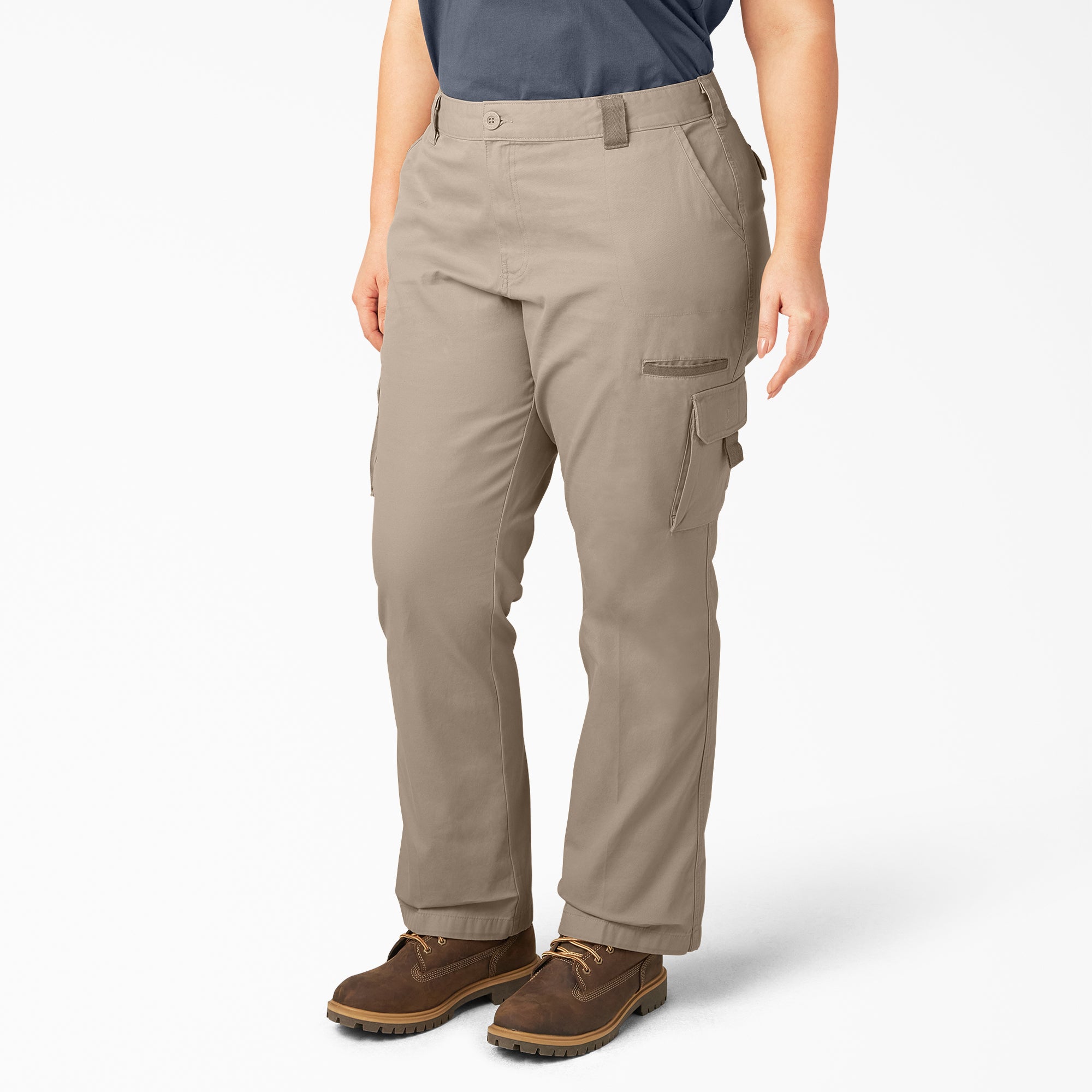Women's Plus Relaxed Fit Cargo Pants - 图片 3