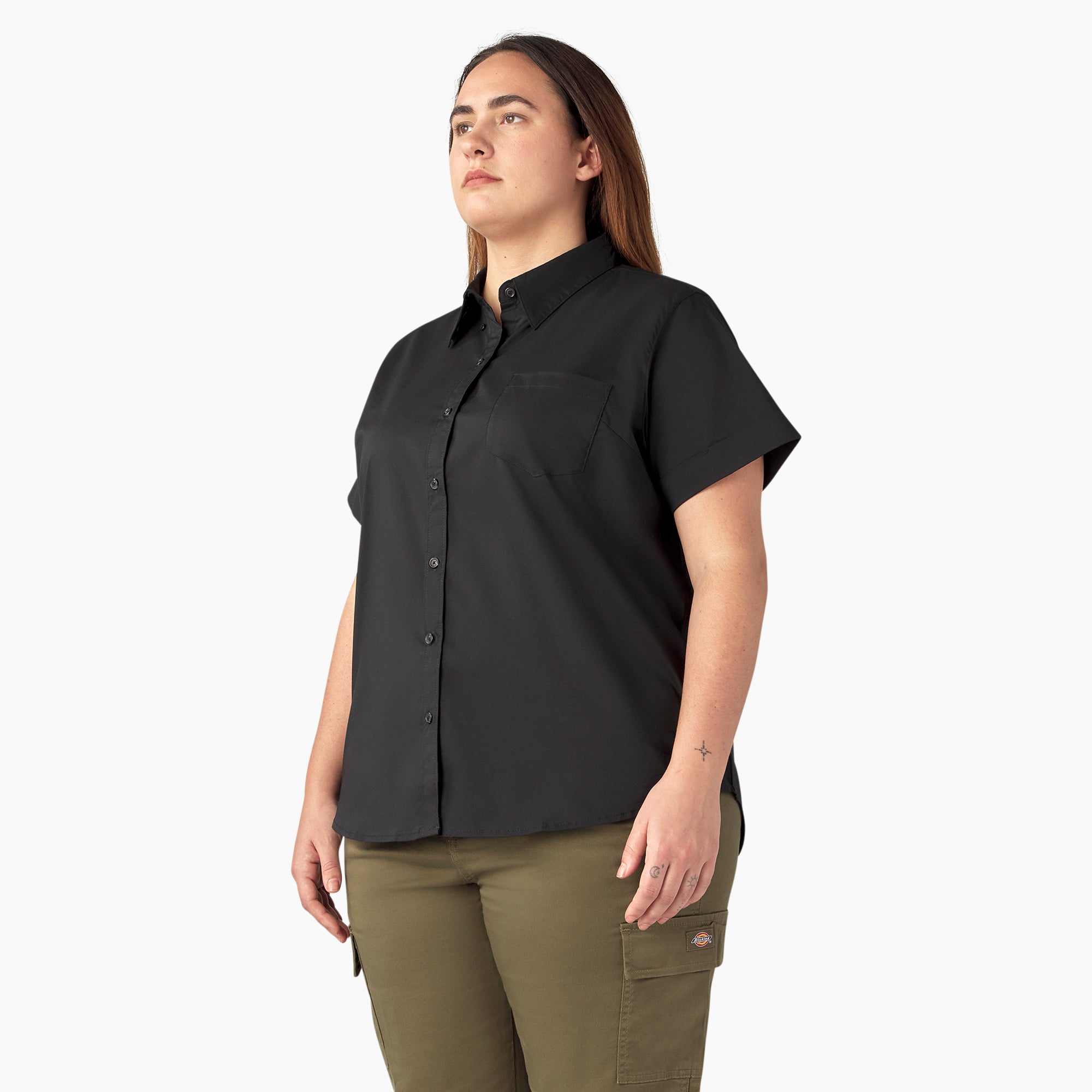 Women's Plus Button-Up Shirt - 图片 3