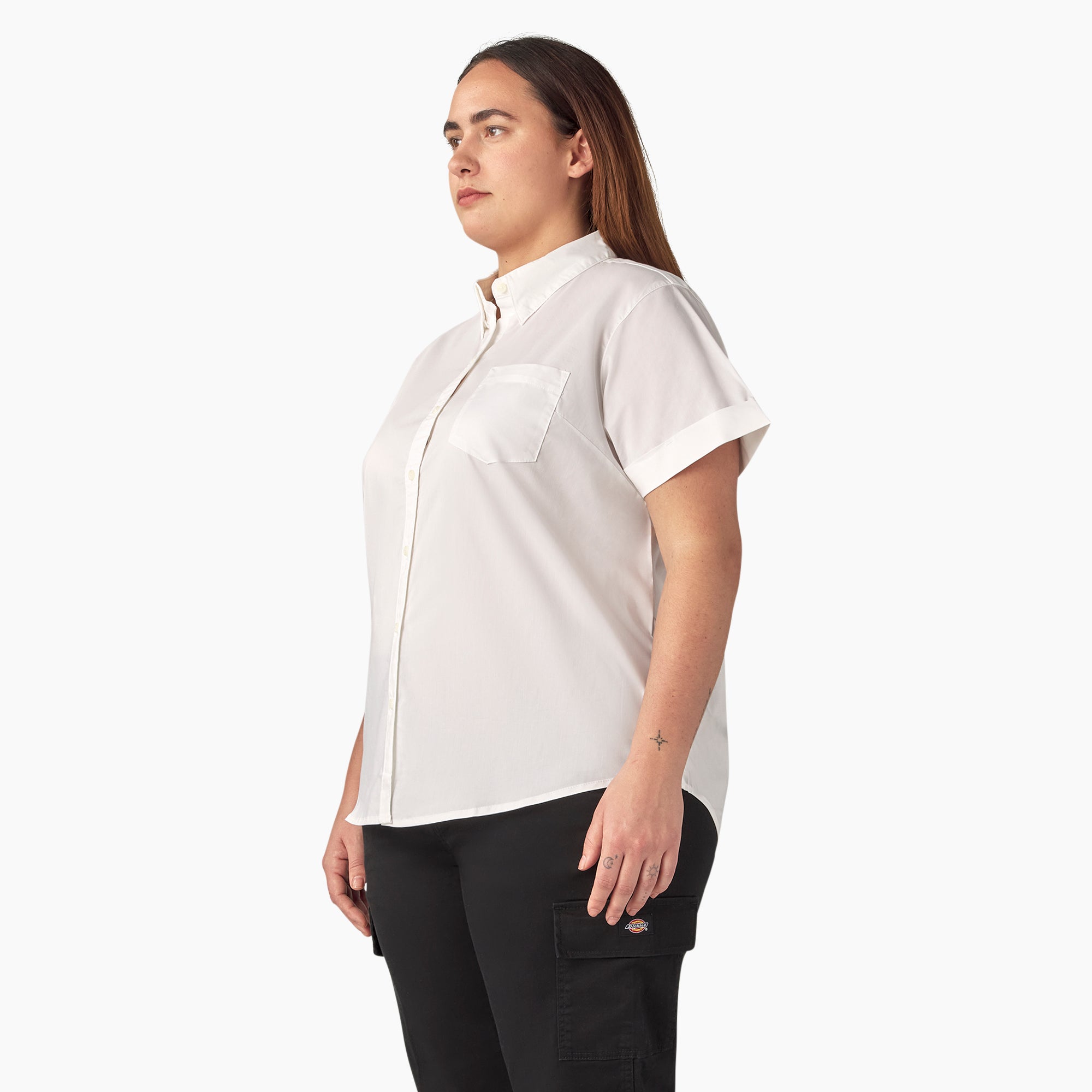 Women's Plus Button-Up Shirt - 图片 3