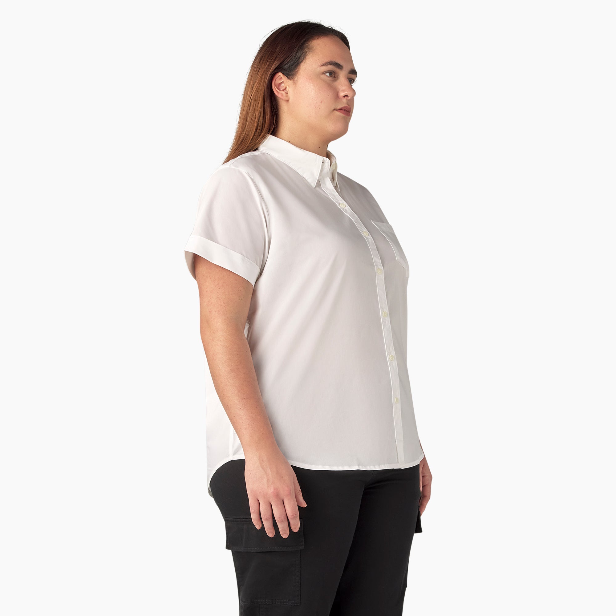 Women's Plus Button-Up Shirt - 图片 4