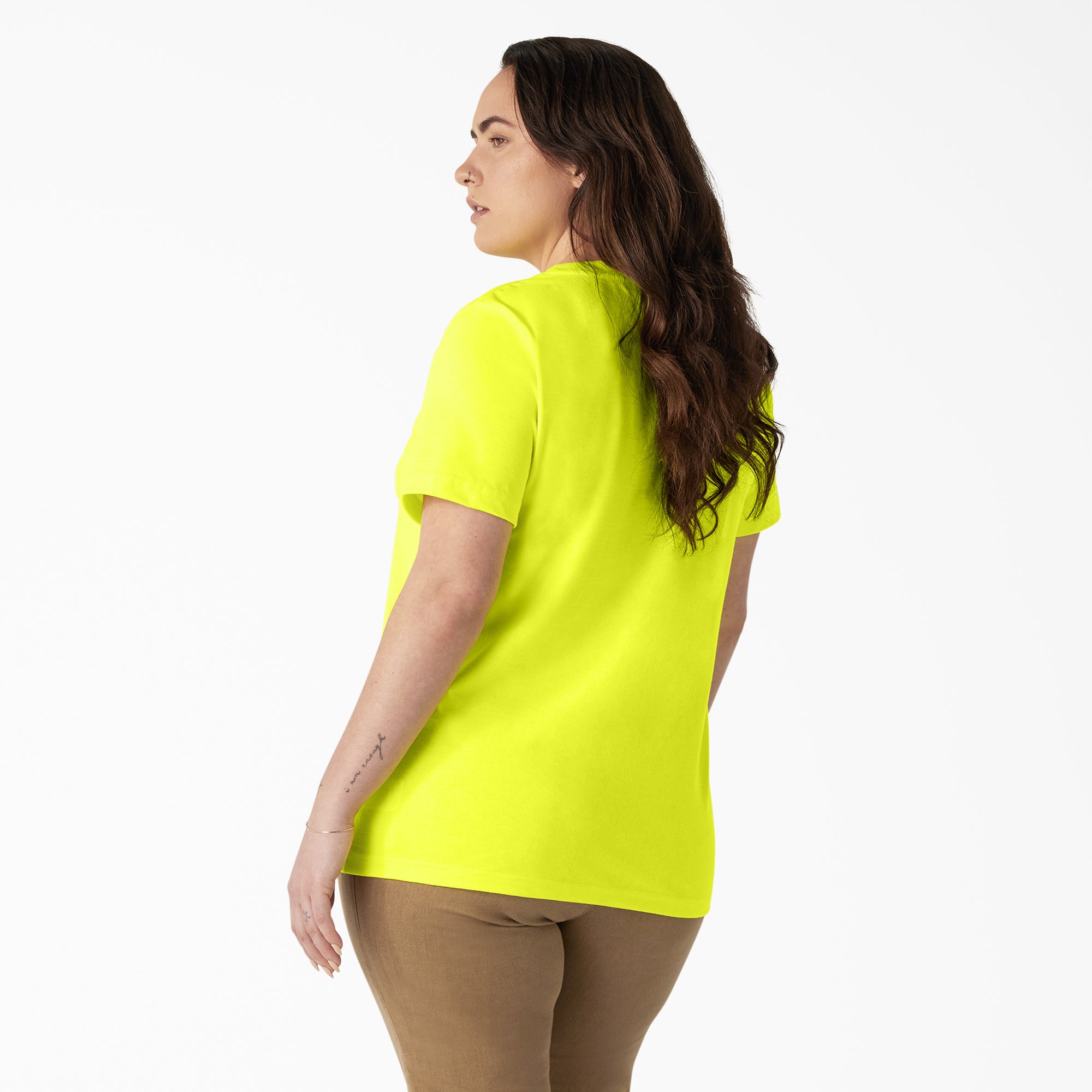 Women's Plus Heavyweight Short Sleeve Pocket T-Shirt - 图片 2