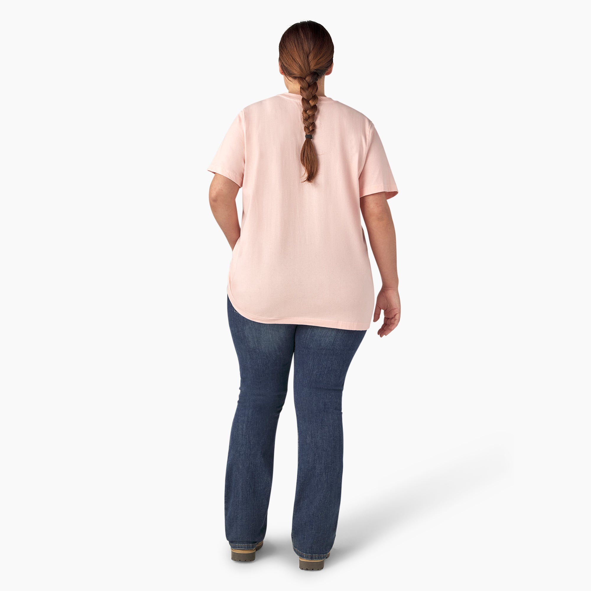 Women's Plus Heavyweight Short Sleeve Pocket T-Shirt - 图片 6