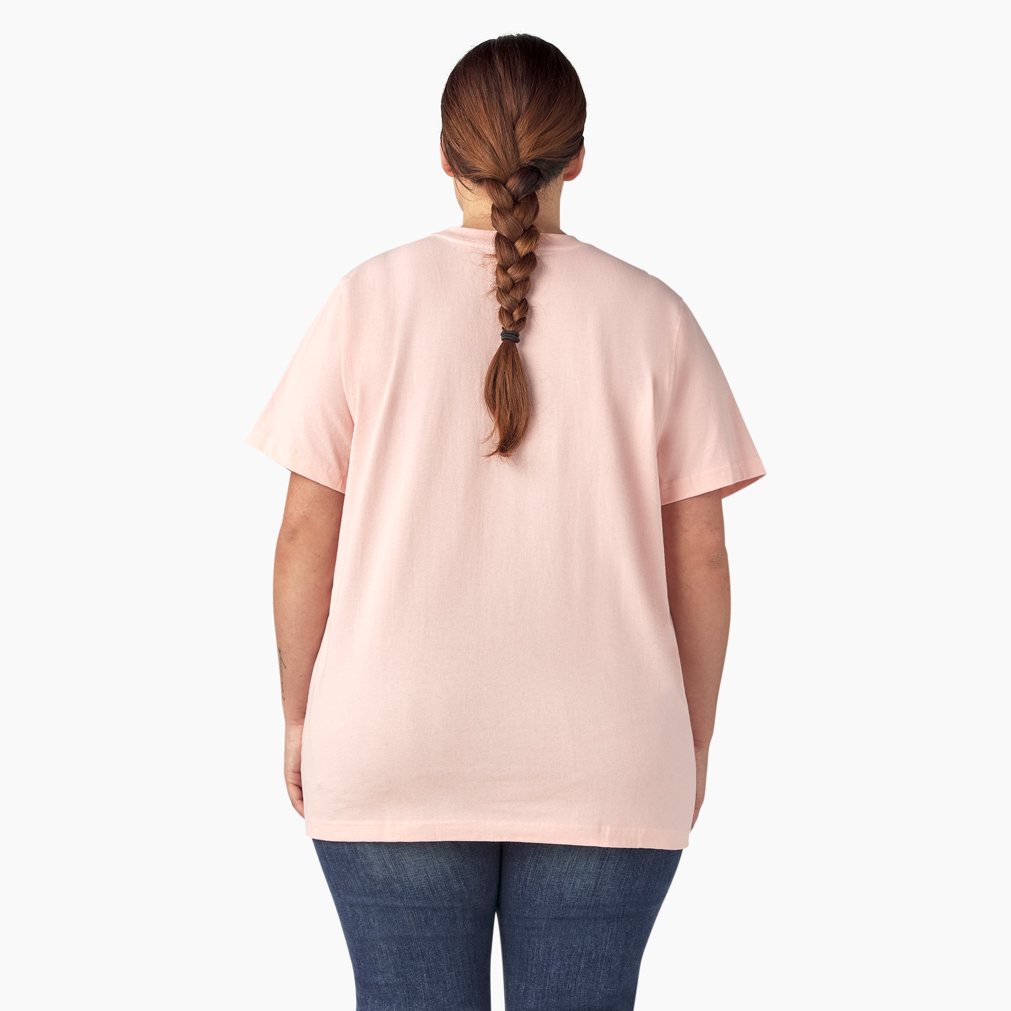 Women's Plus Heavyweight Short Sleeve Pocket T-Shirt - 图片 2