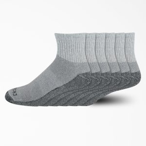 Moisture Control Quarter Socks. Size 6-12. 6-Pack