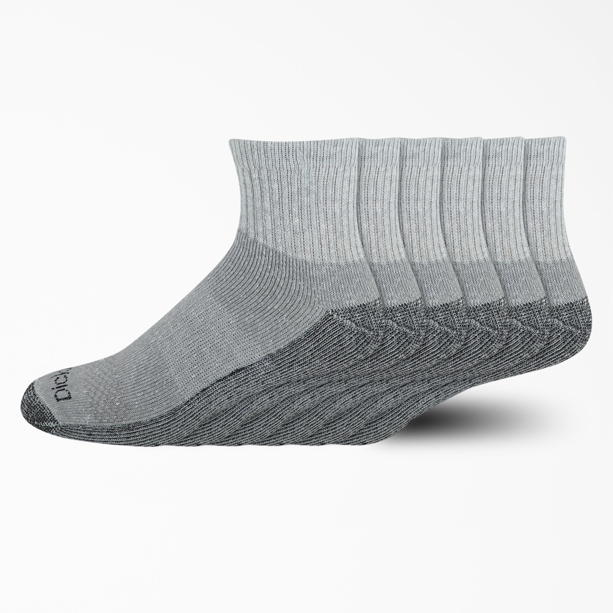 Moisture Control Quarter Socks. Size 6-12. 6-Pack