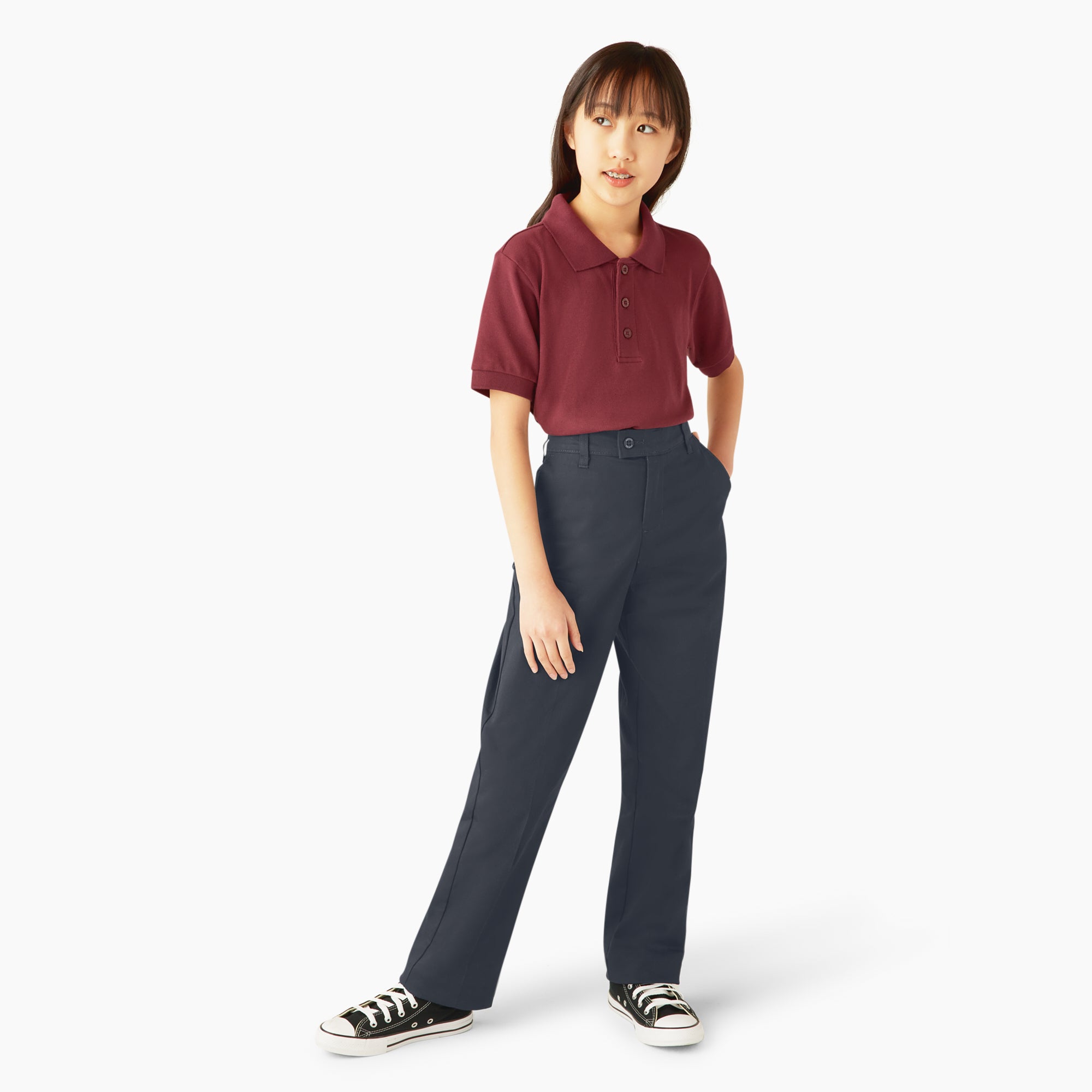 Girls' Slim Fit Pants. 4-20 - 图片 4