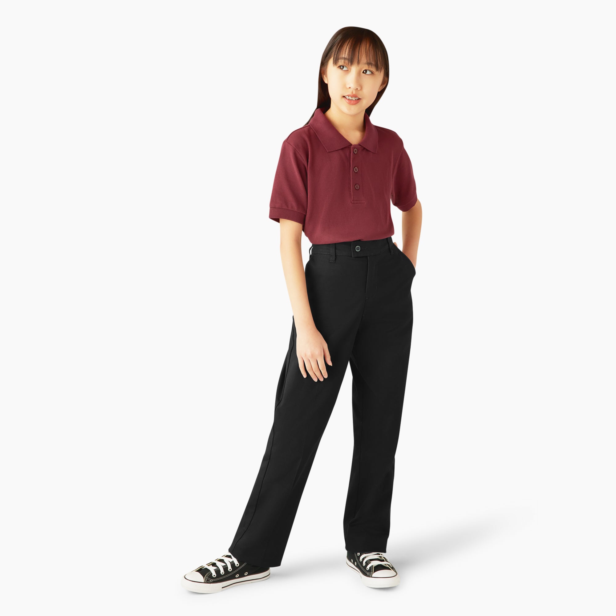 Girls' Slim Fit Pants. 4-20 - 图片 4