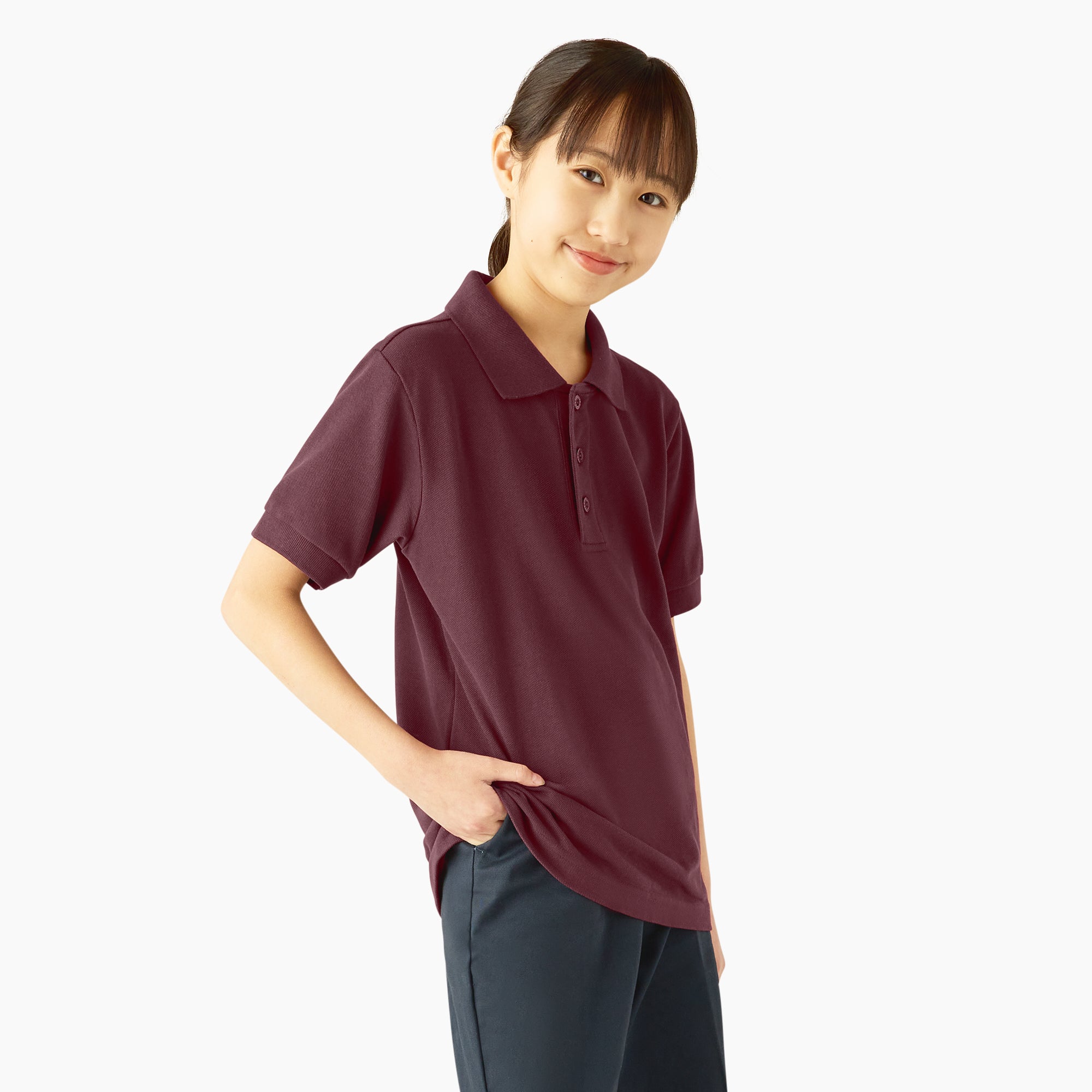 Kids' Piqu?? Short Sleeve Polo - 图片 3