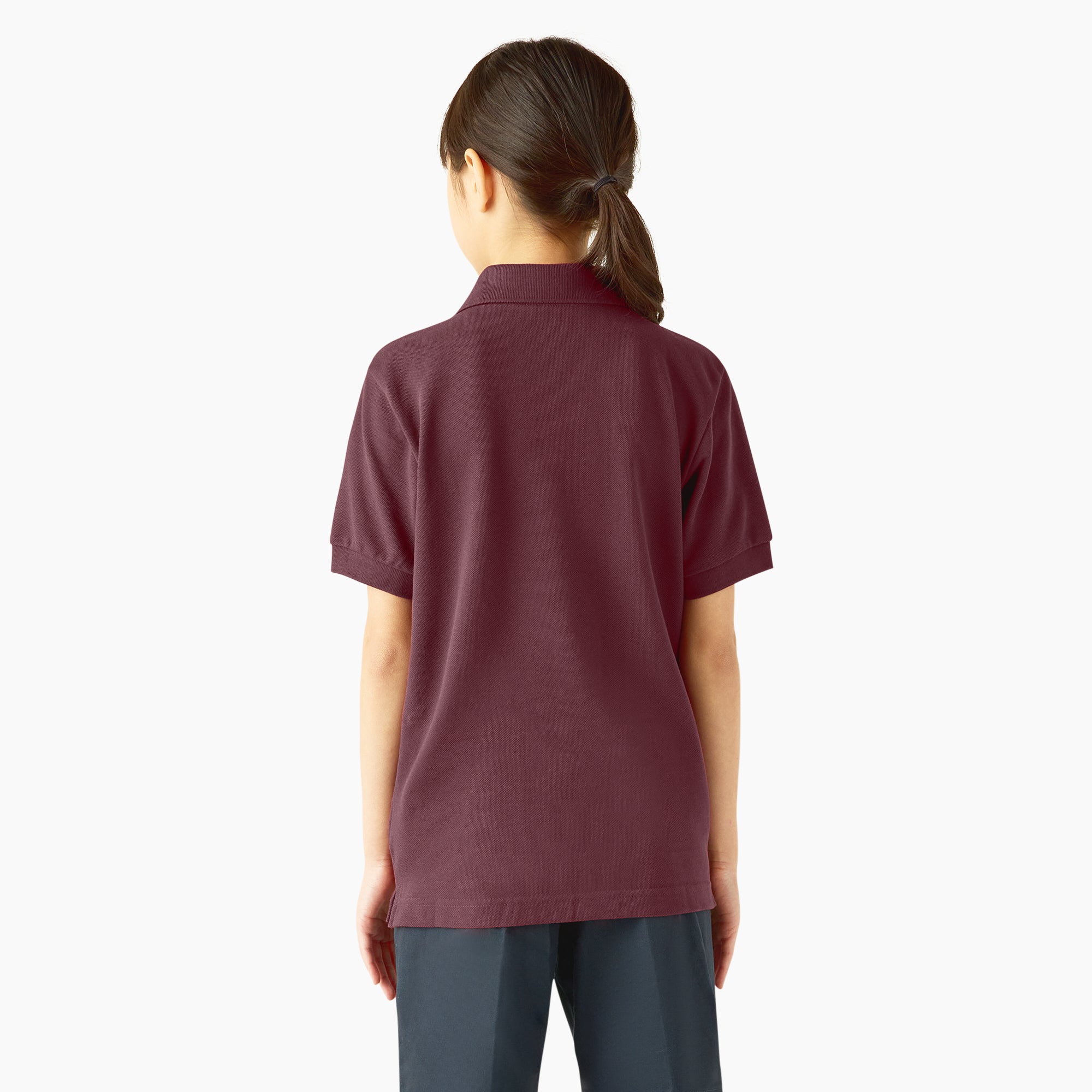 Kids' Piqu?? Short Sleeve Polo - 图片 2
