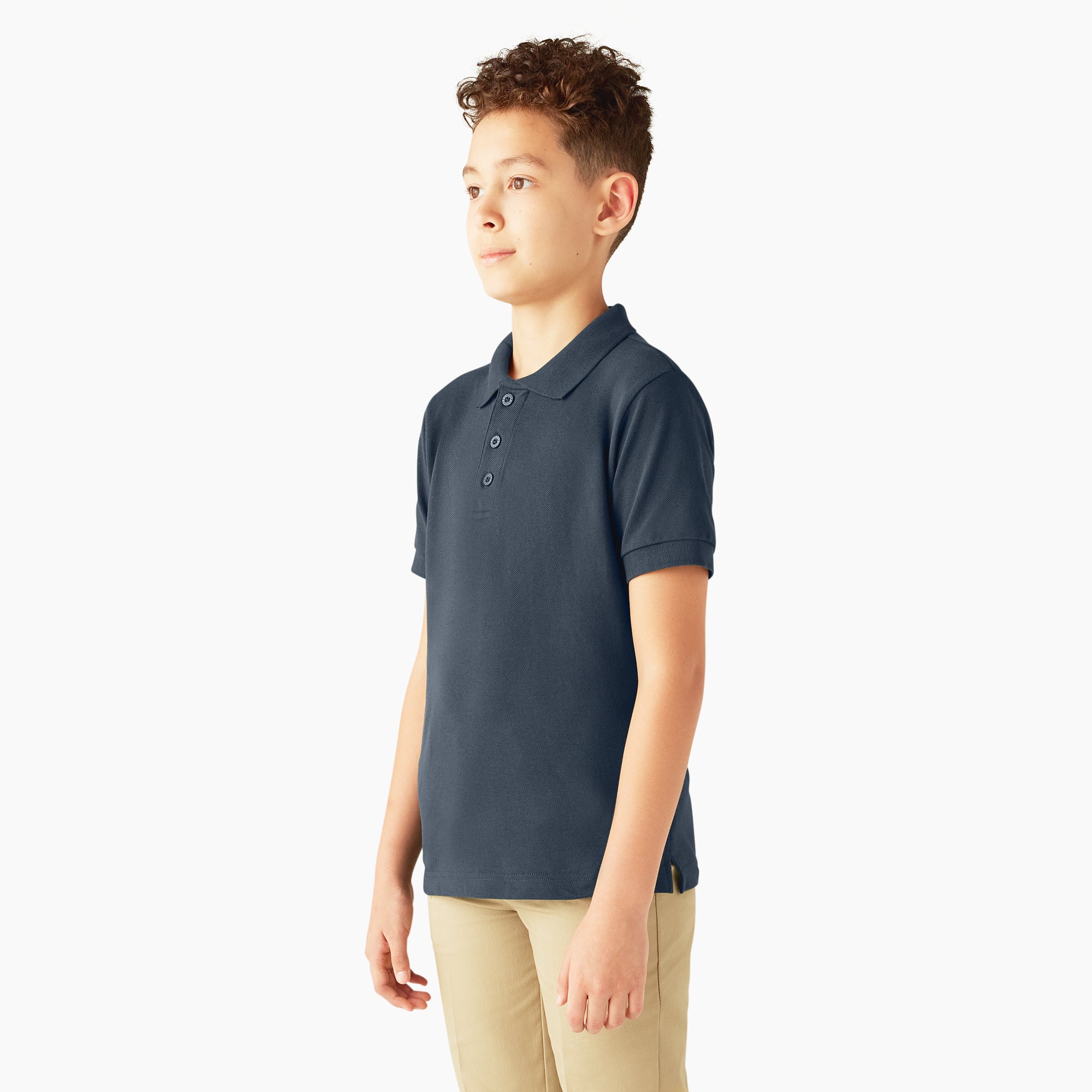 Kids' Piqu?? Short Sleeve Polo - 图片 3