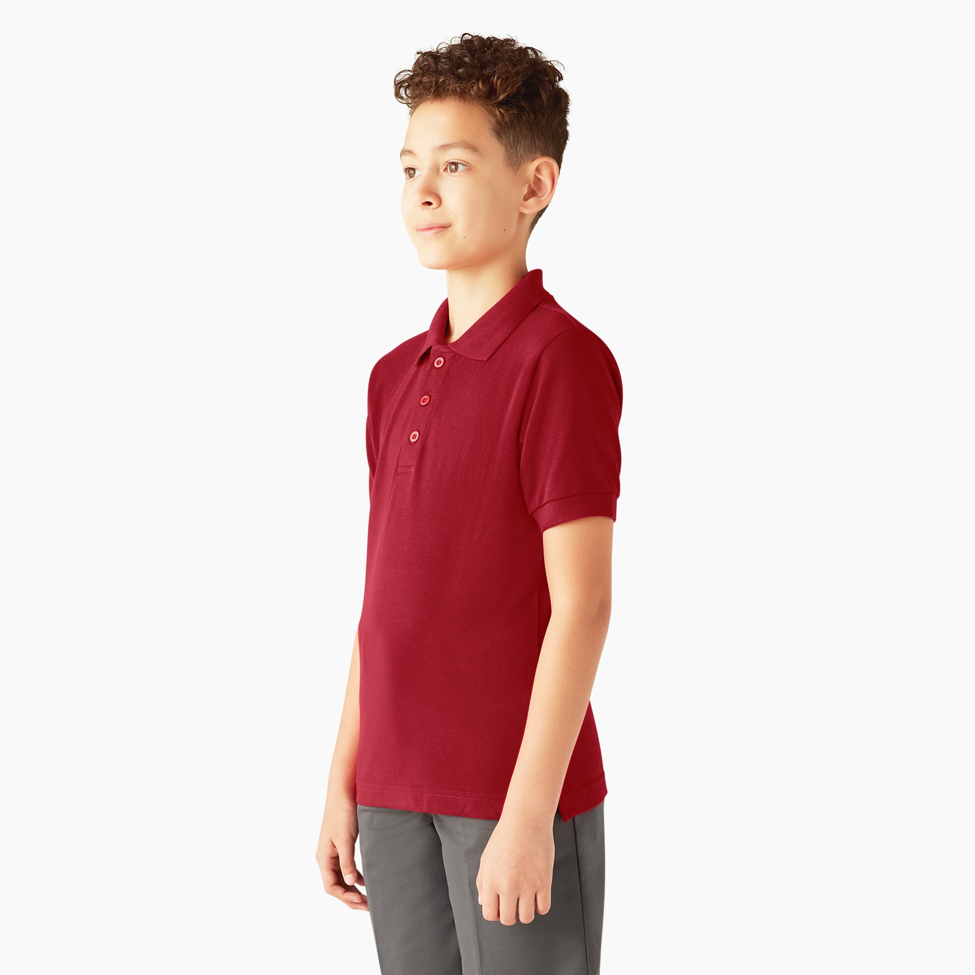 Kids' Piqu?? Short Sleeve Polo - 图片 3