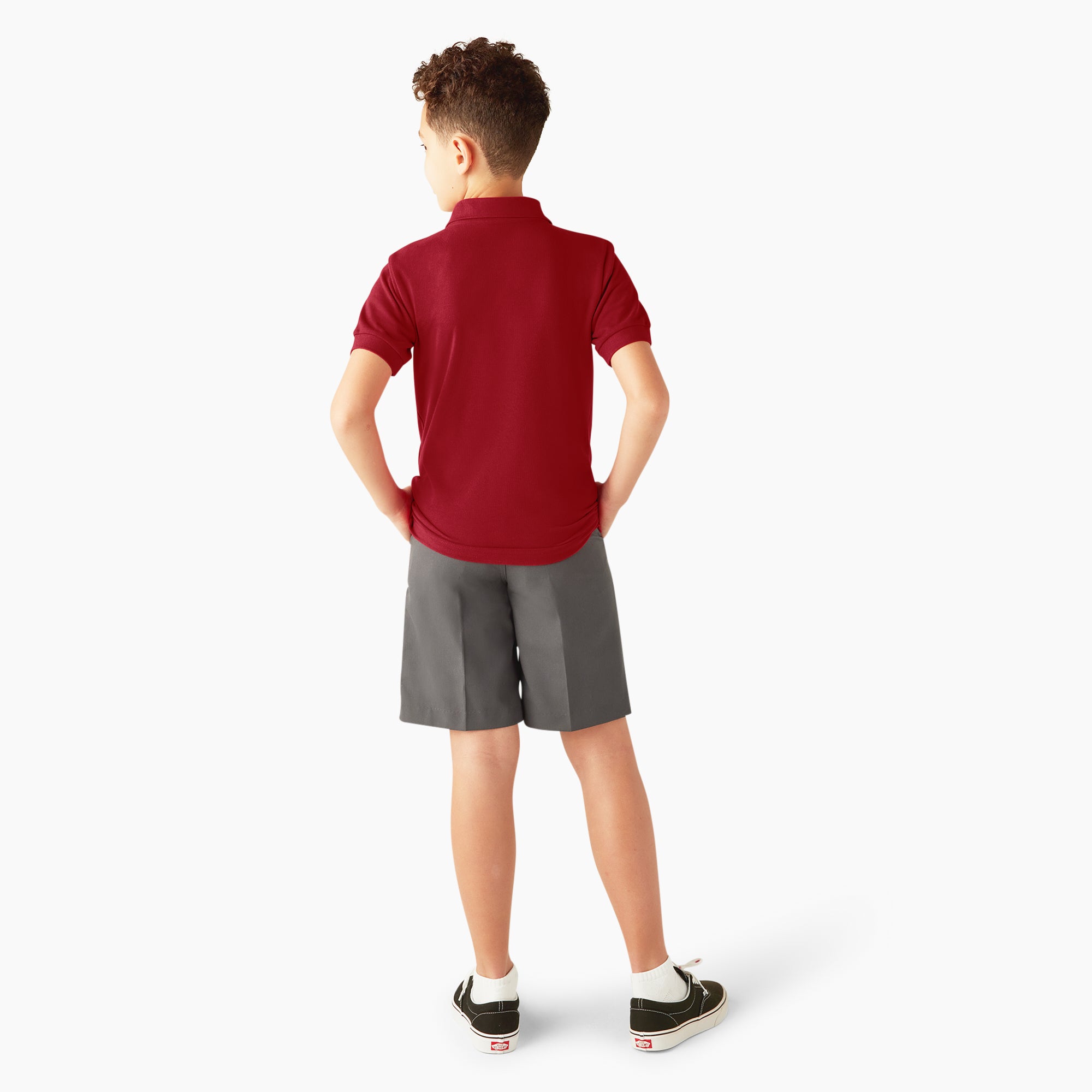 Kids' Piqu?? Short Sleeve Polo - 图片 5