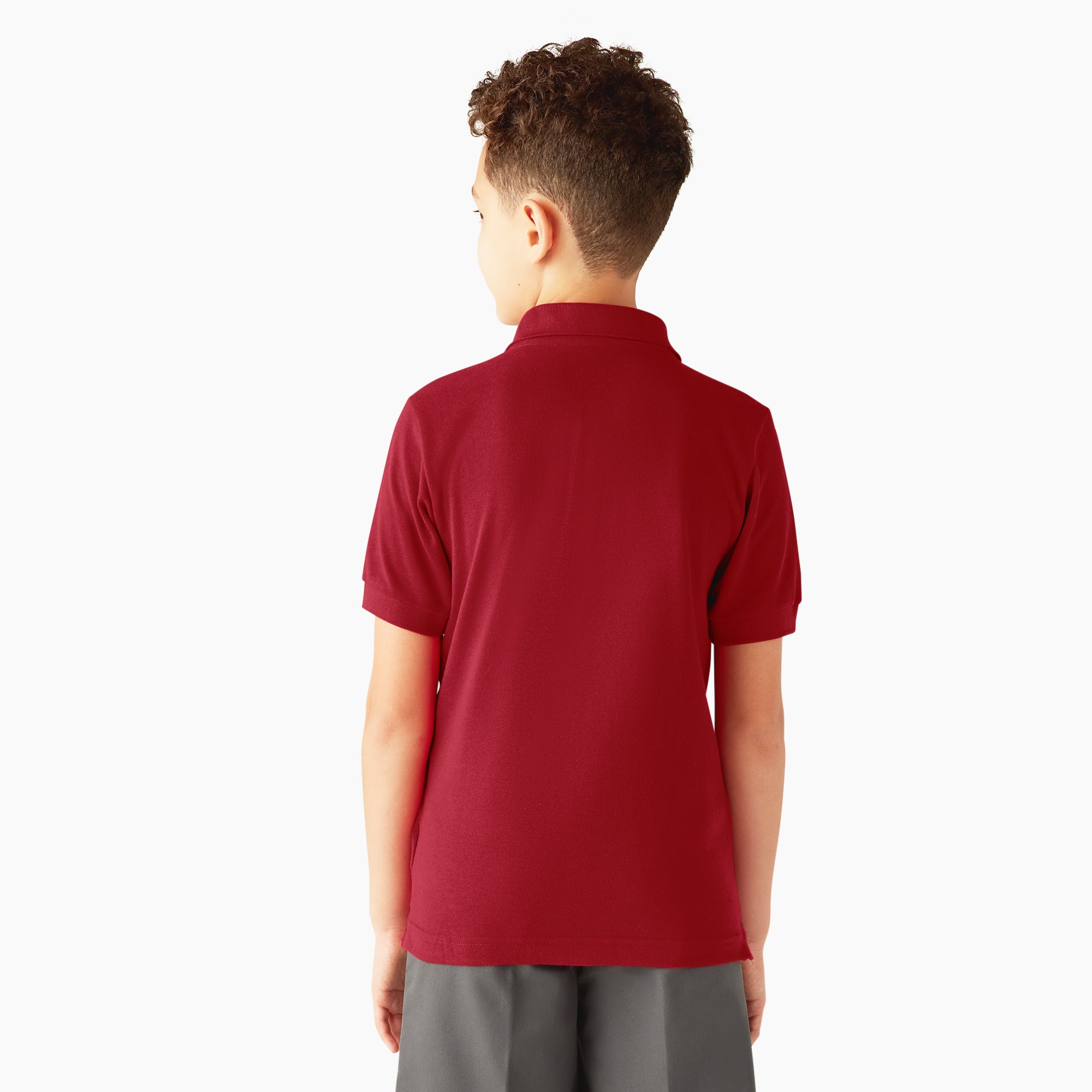 Kids' Piqu?? Short Sleeve Polo - 图片 2