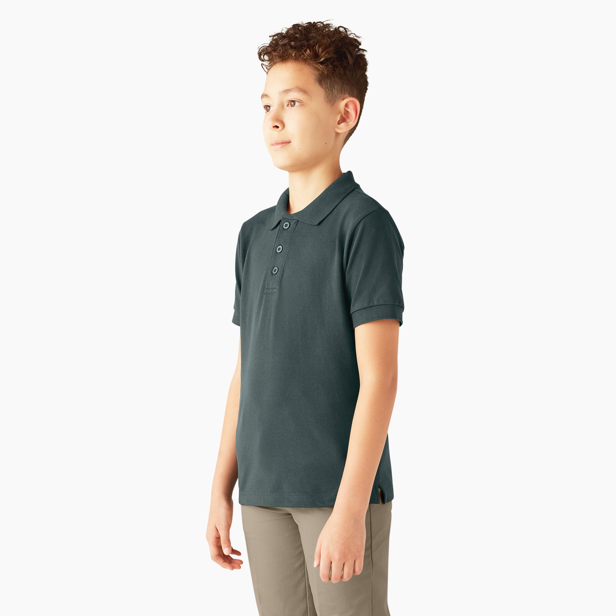 Kids' Piqu?? Short Sleeve Polo - 图片 3