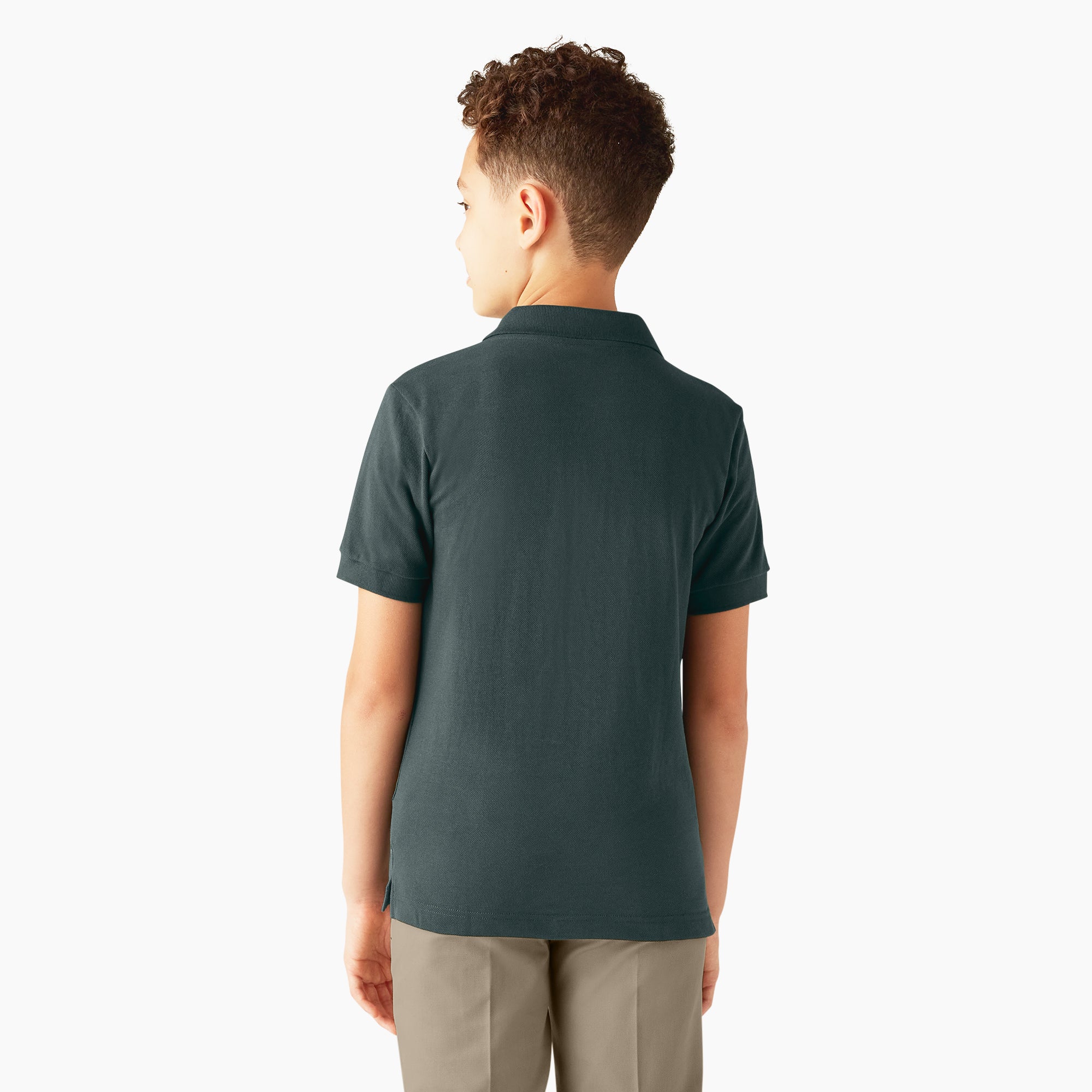 Kids' Piqu?? Short Sleeve Polo - 图片 2