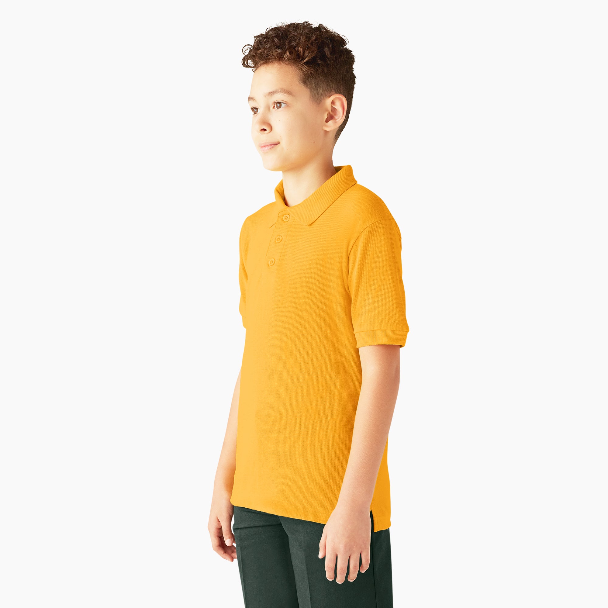 Kids' Piqu?? Short Sleeve Polo - 图片 3