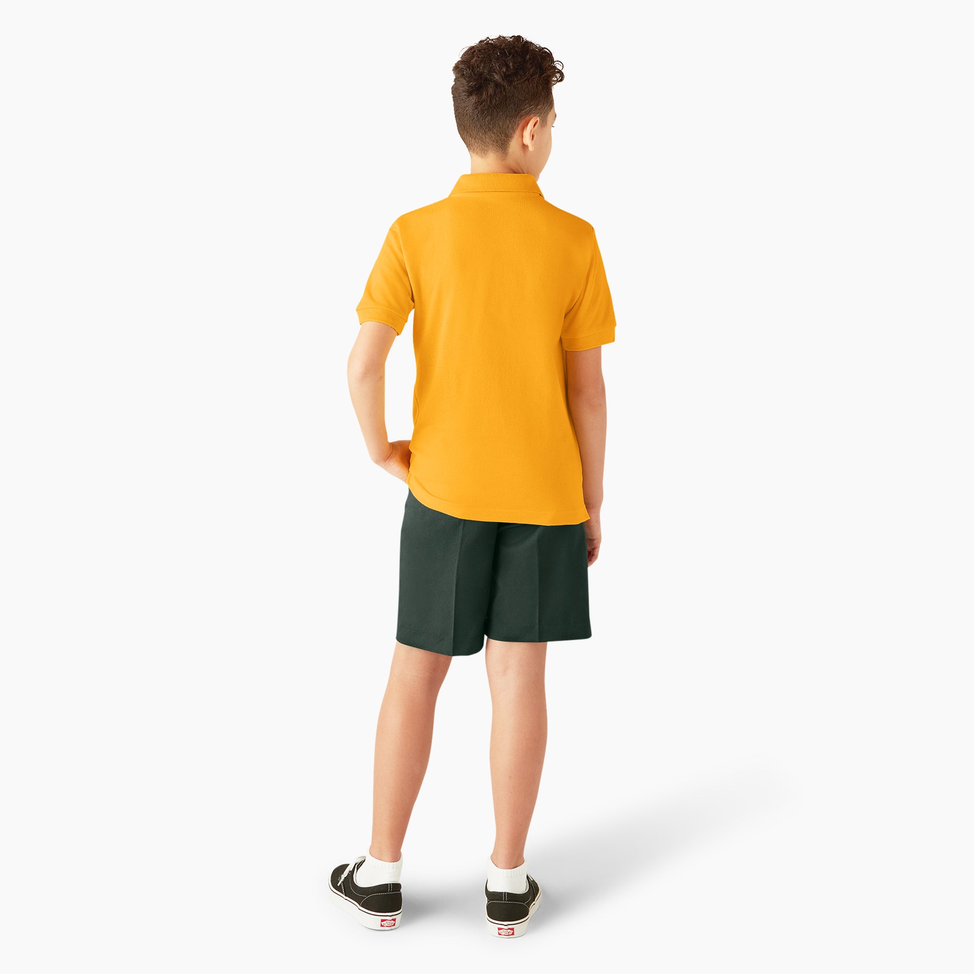 Kids' Piqu?? Short Sleeve Polo - 图片 5