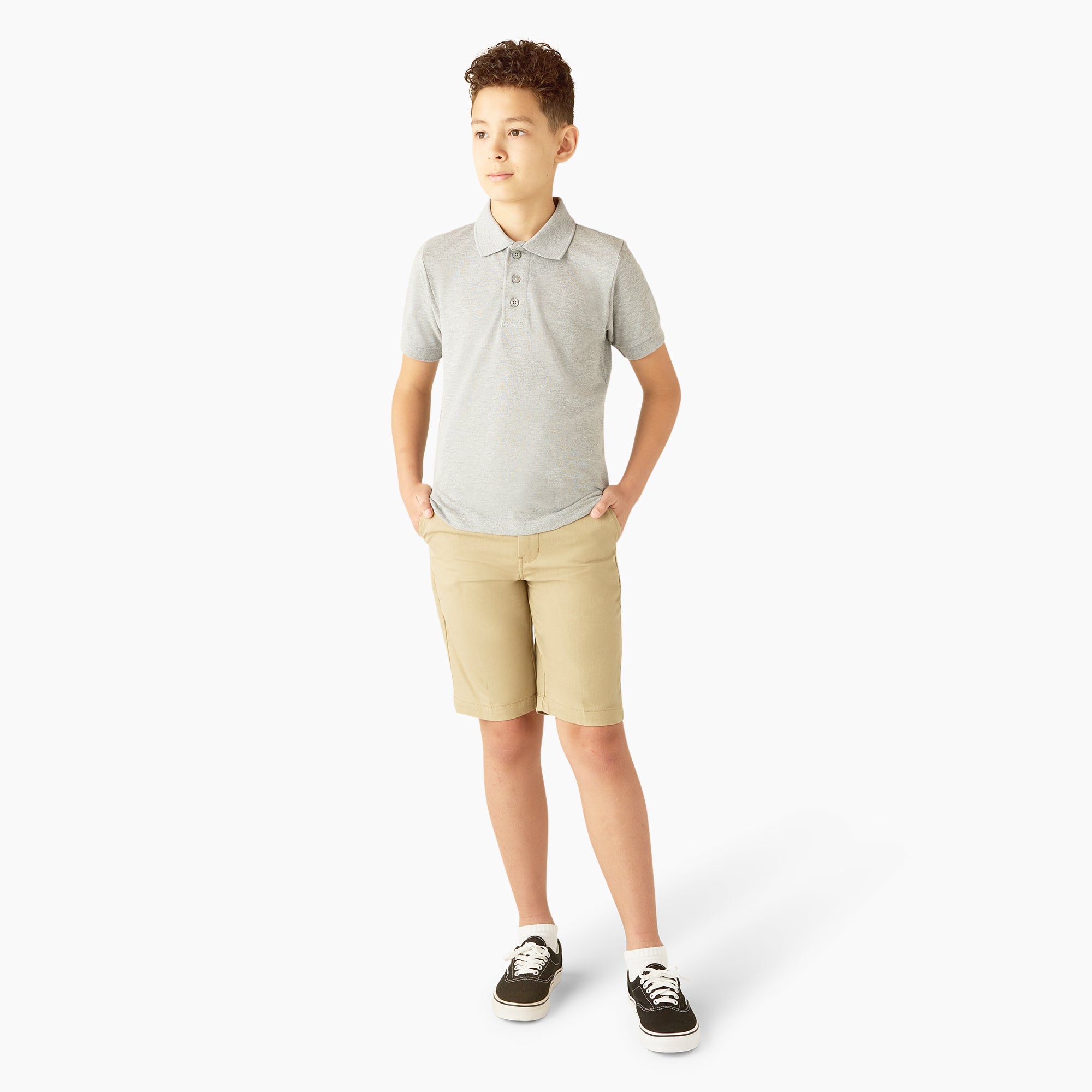 Kids' Piqu?? Short Sleeve Polo - 图片 4