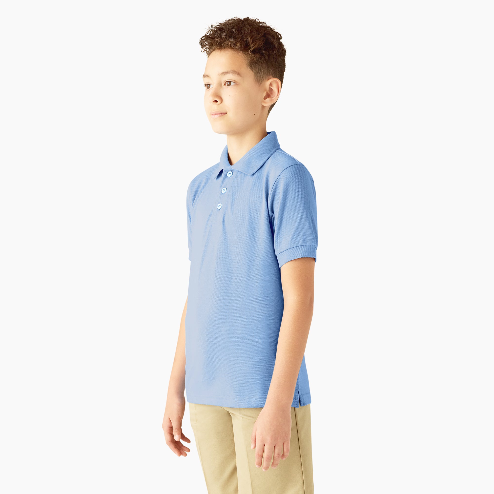 Kids' Piqu?? Short Sleeve Polo - 图片 3