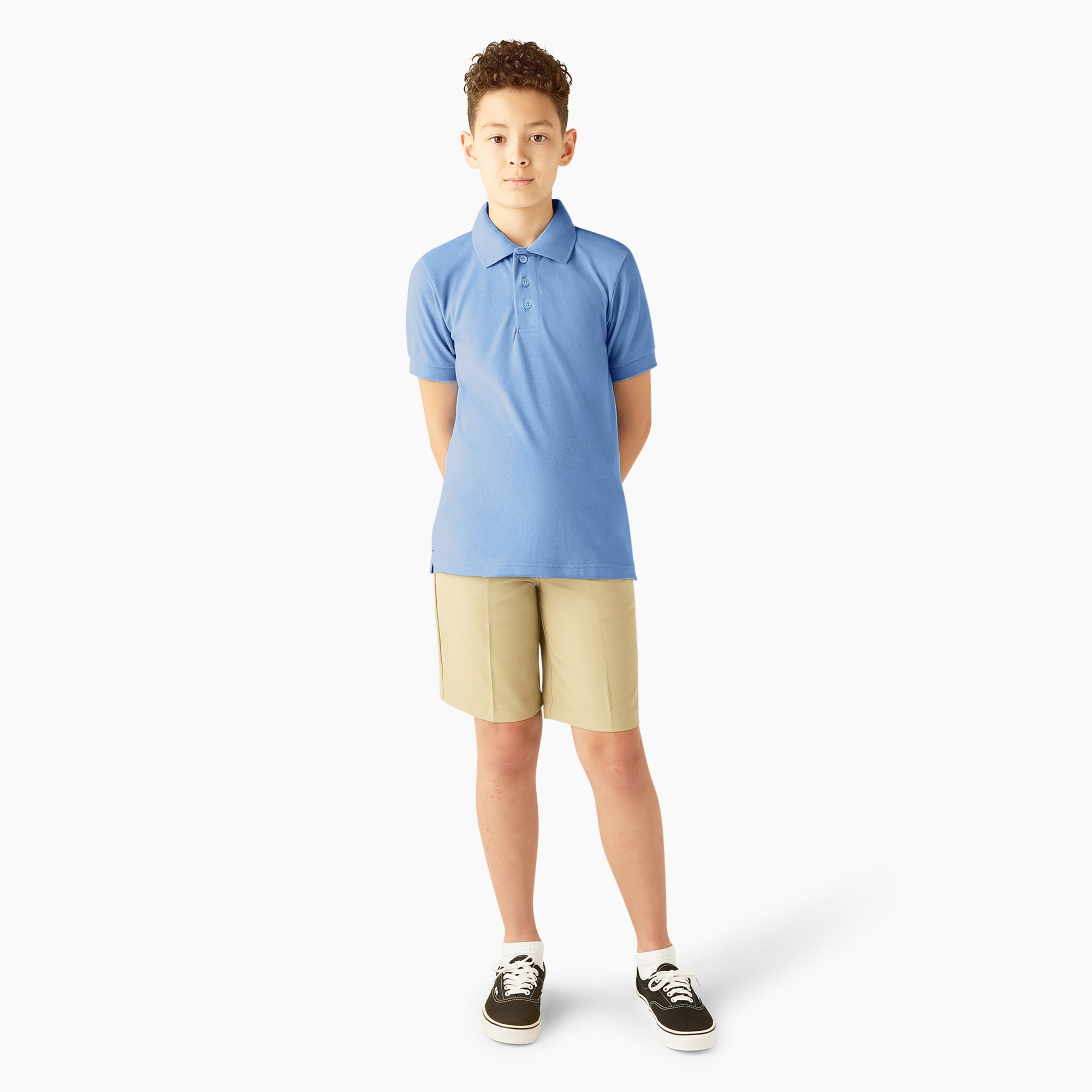 Kids' Piqu?? Short Sleeve Polo - 图片 4