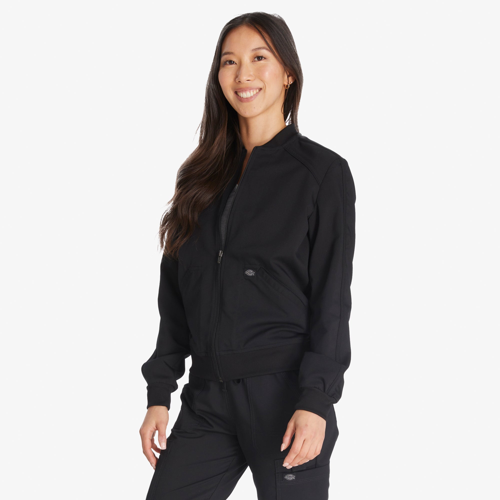 Women's Balance Zip Front Scrub Jacket - 图片 3