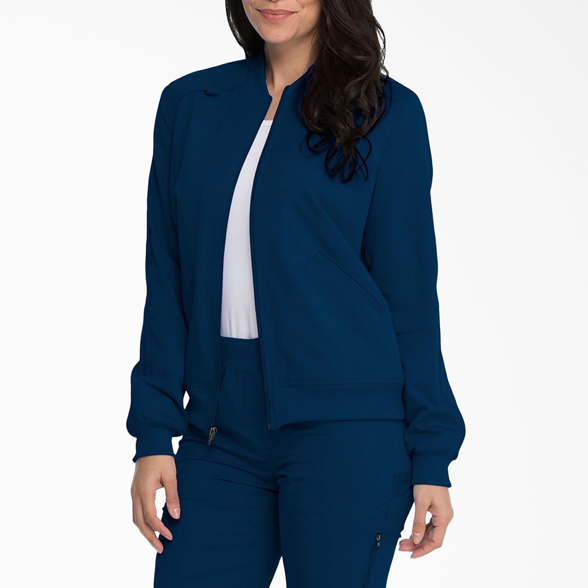 Women's Balance Zip Front Scrub Jacket - 图片 3