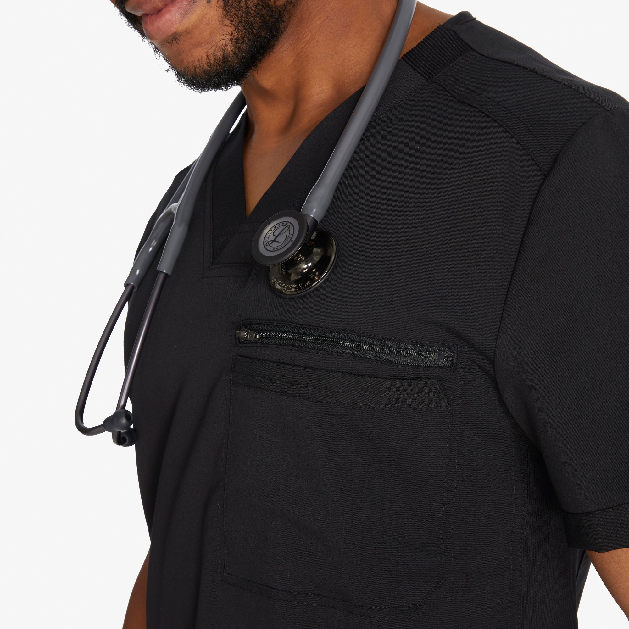 Men's Balance Tuckable V-Neck Scrub Top - 图片 6