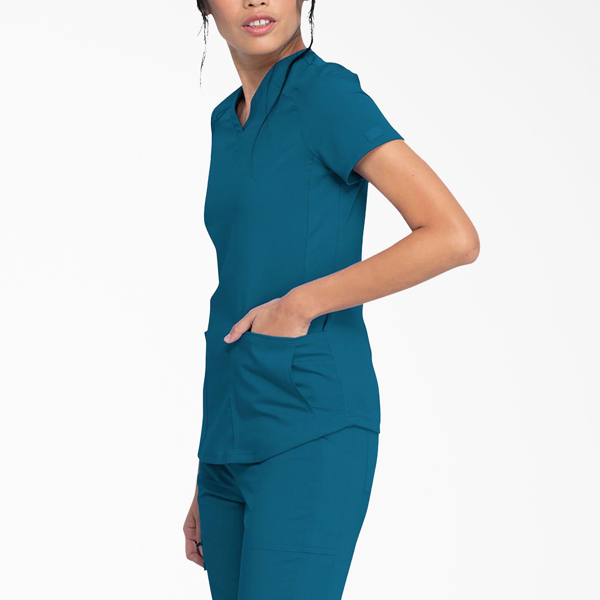 Women's Balance V-Neck Scrub Top - 图片 3