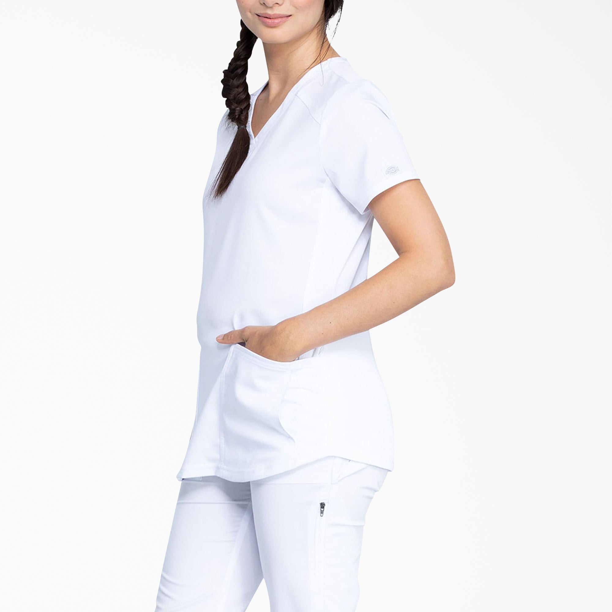 Women's Balance V-Neck Scrub Top - 图片 3