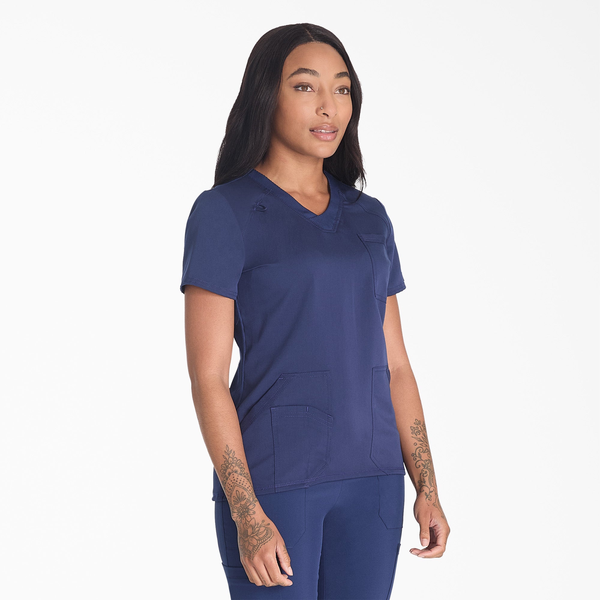 Women's Balance V-Neck Scrub Top - 图片 4