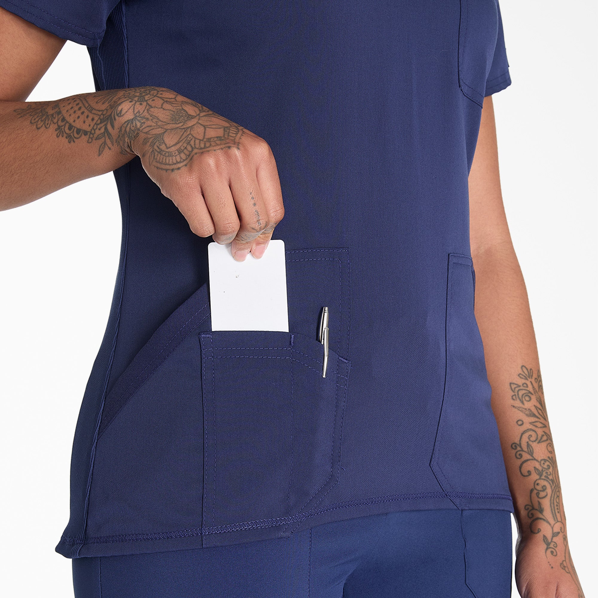 Women's Balance V-Neck Scrub Top - 图片 7