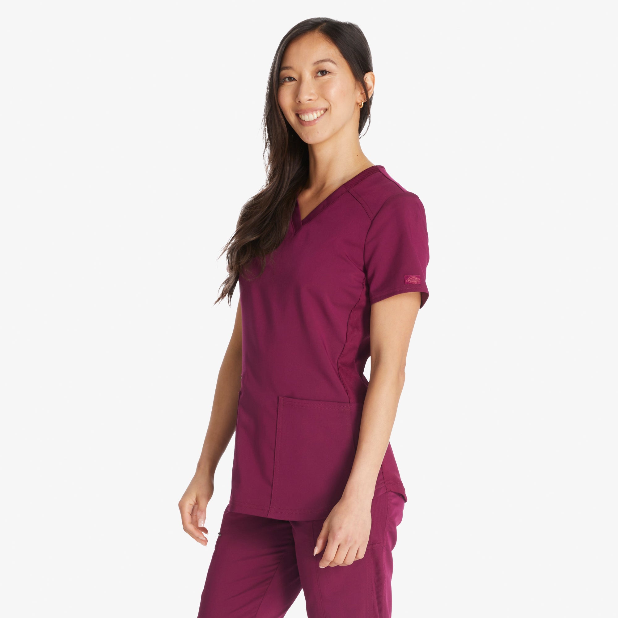 Women's Balance V-Neck Scrub Top - 图片 2
