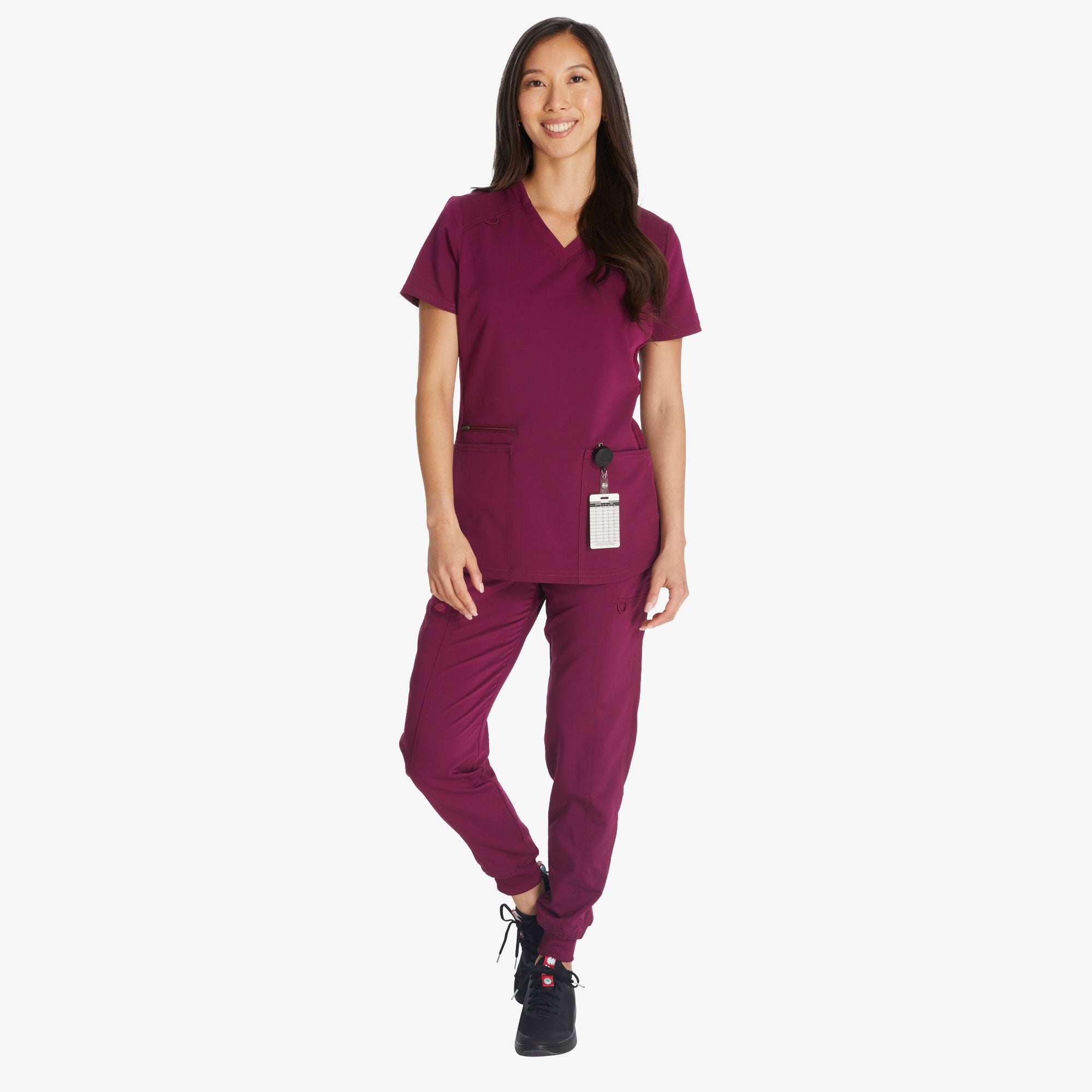 Women's Balance V-Neck Scrub Top - 图片 3