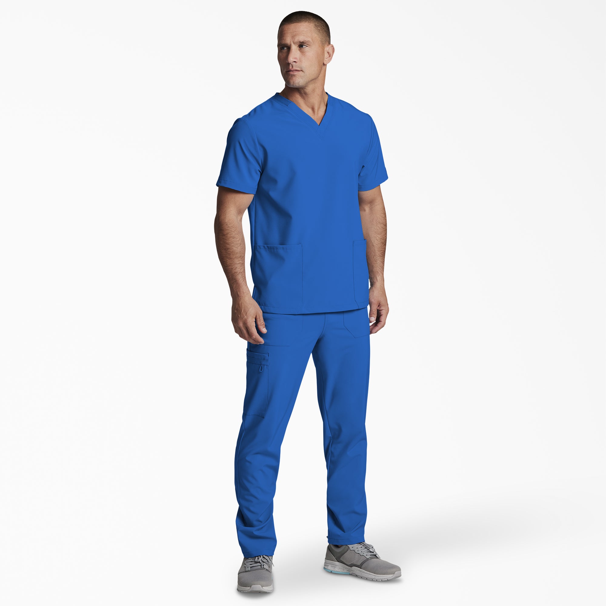Unisex EDS Essentials V-Neck Scrub Top - 图片 4