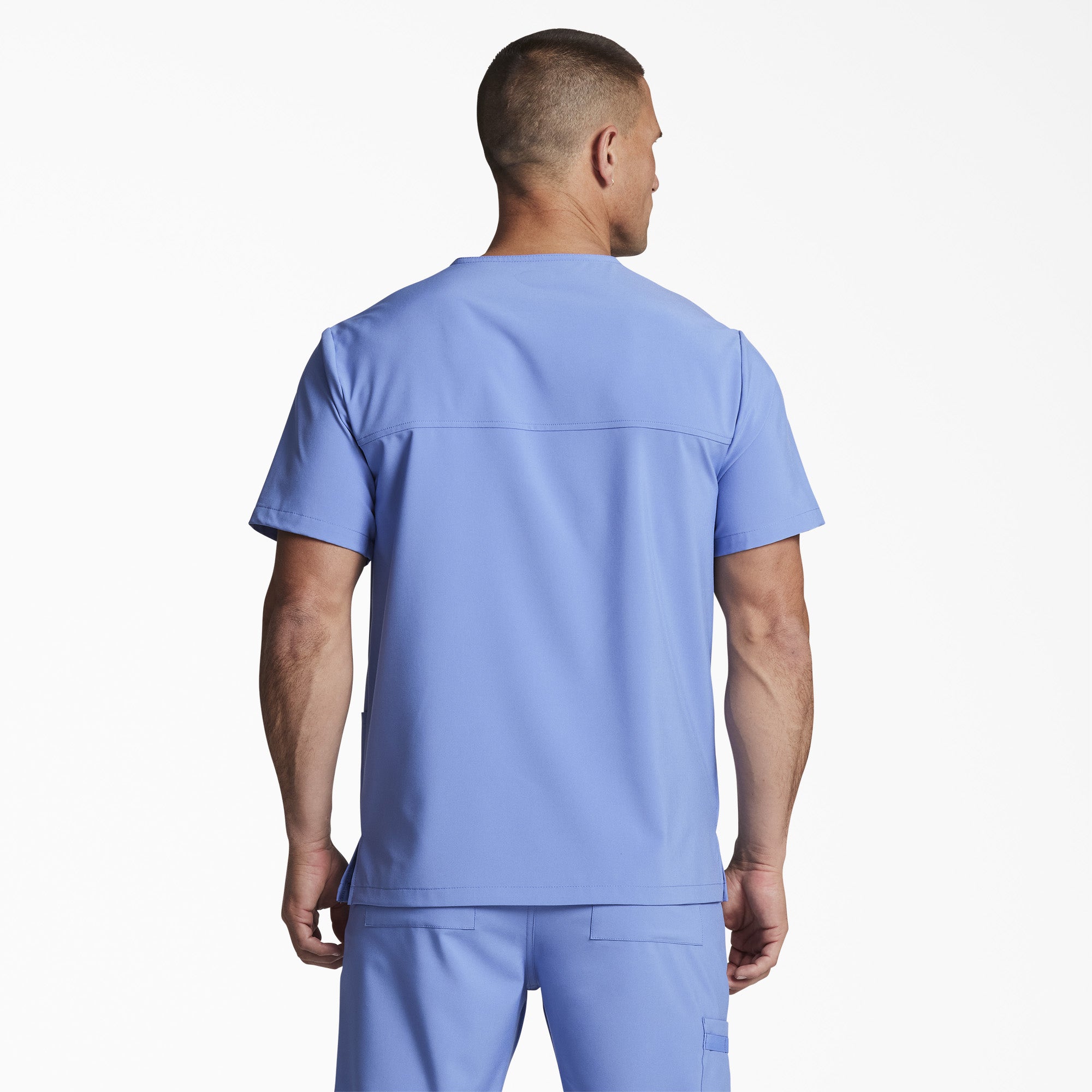 Unisex EDS Essentials V-Neck Scrub Top - 图片 2