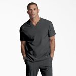 Unisex EDS Essentials V-Neck Scrub Top